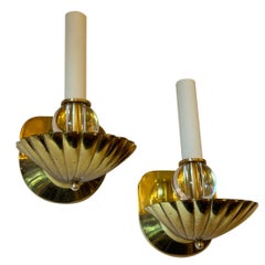 Pair of Vintage Shell Sconces