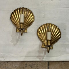 Pair of Vintage Shell Sconces