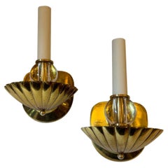 Pair of Vintage Shell Sconces