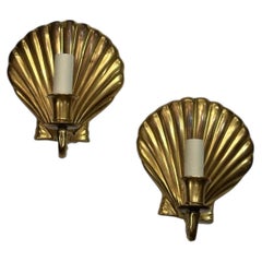 Pair of Vintage Shell Sconces