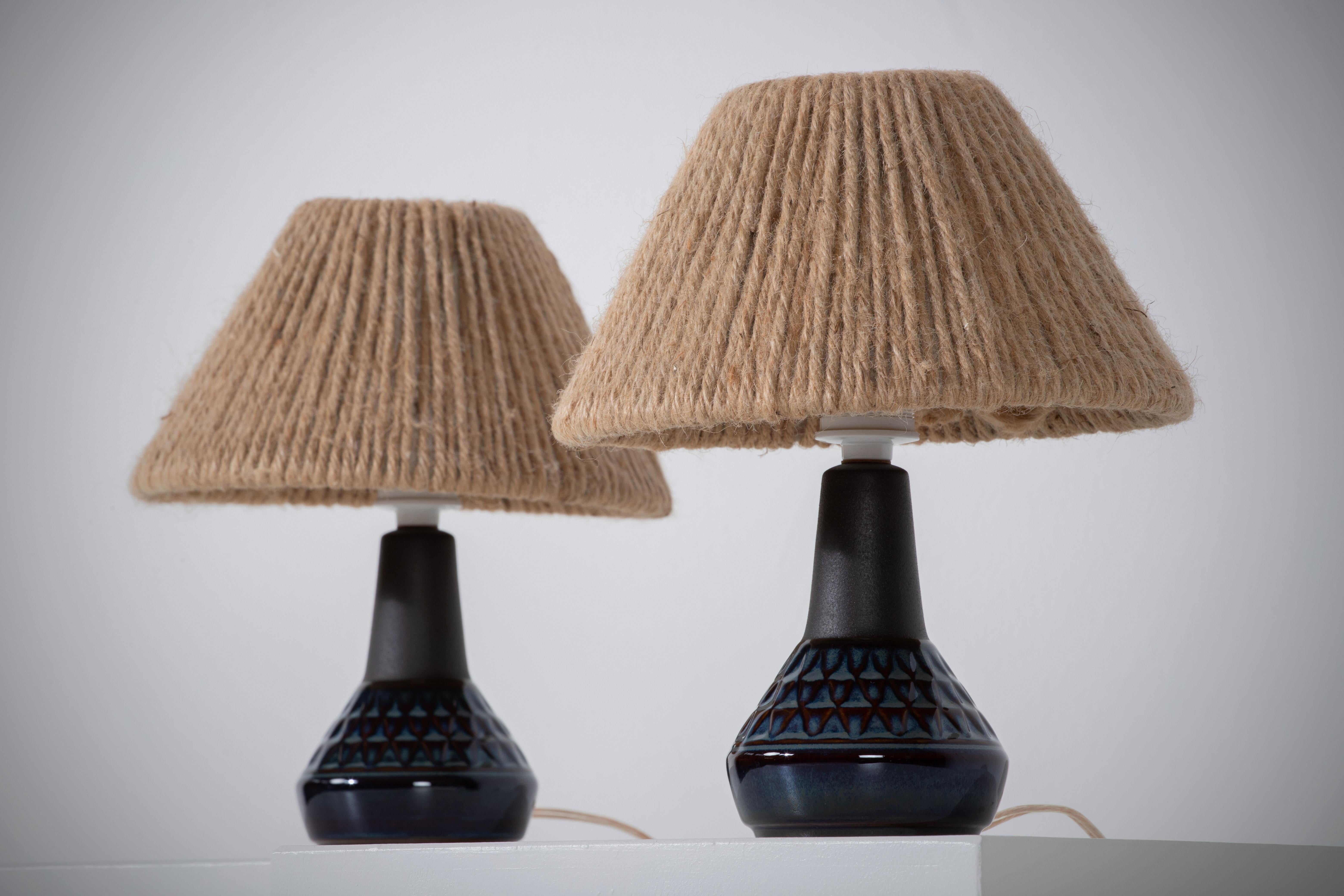 Paar Vintage Søholm Tischlampen, entworfen von Einar Johansen im Angebot 3