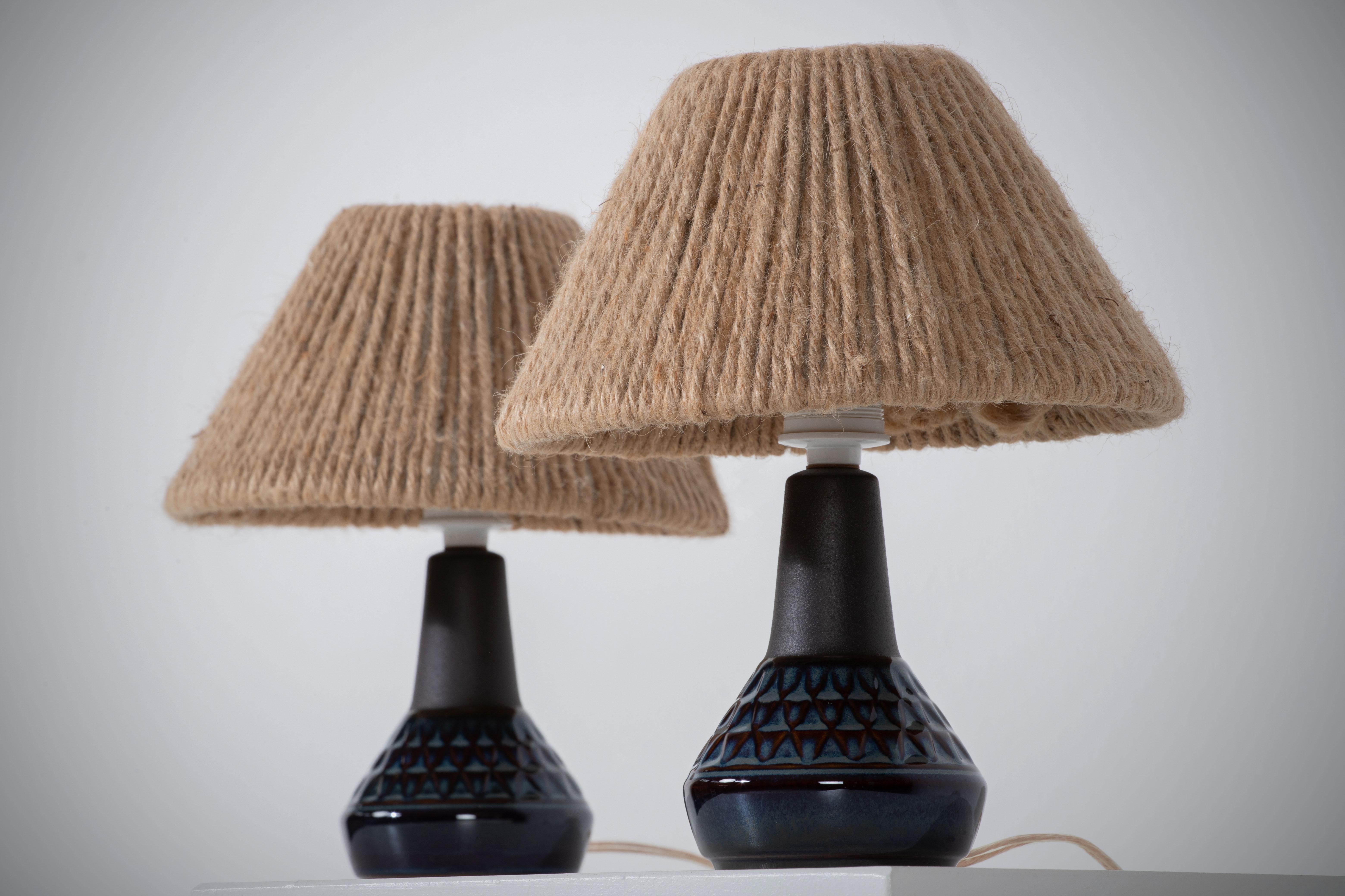 Paar Vintage Søholm Tischlampen, entworfen von Einar Johansen im Angebot 4