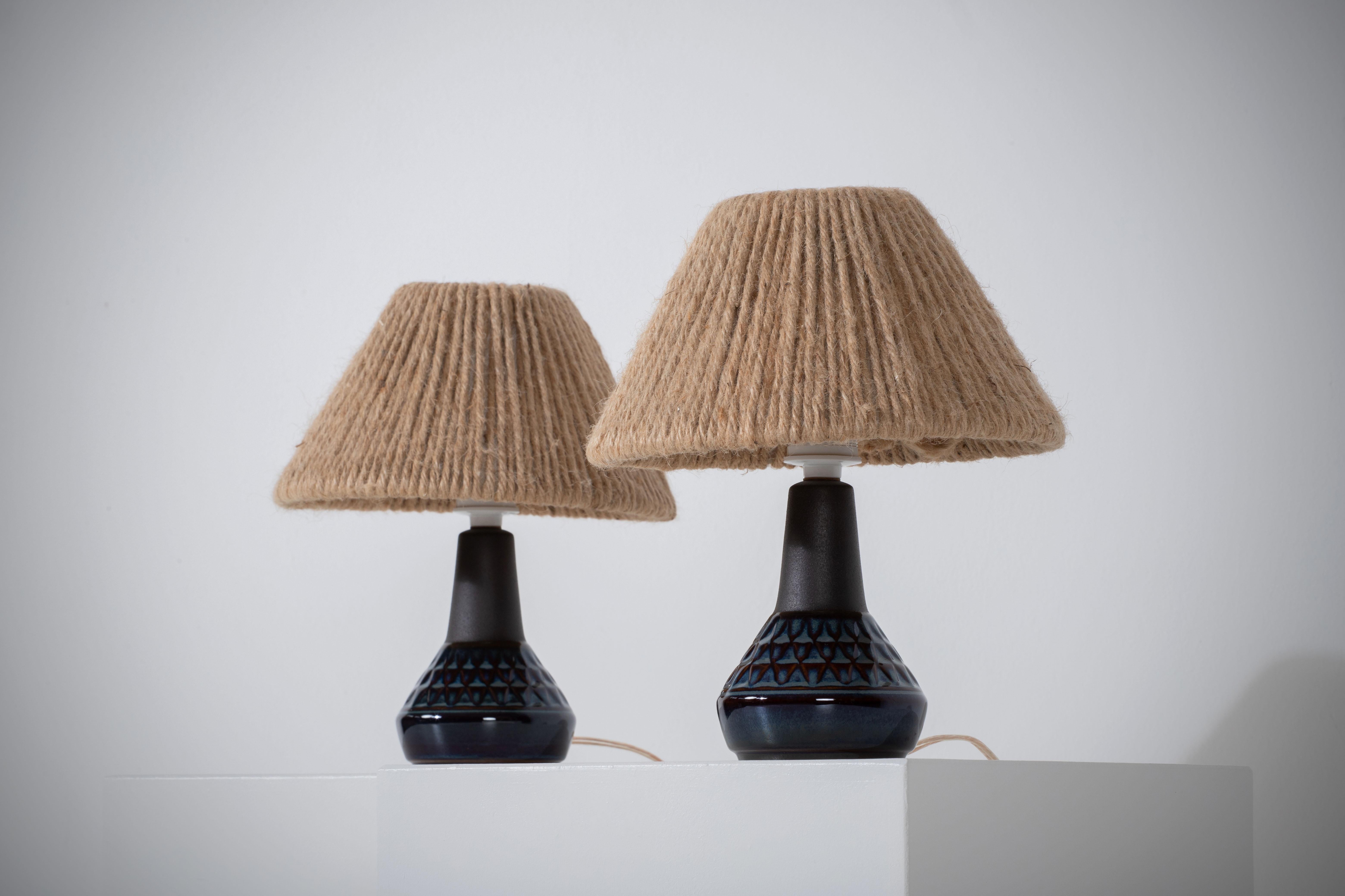 Pair of Vintage Søholm Table Lamps, Designed by Einar Johansen For Sale 2