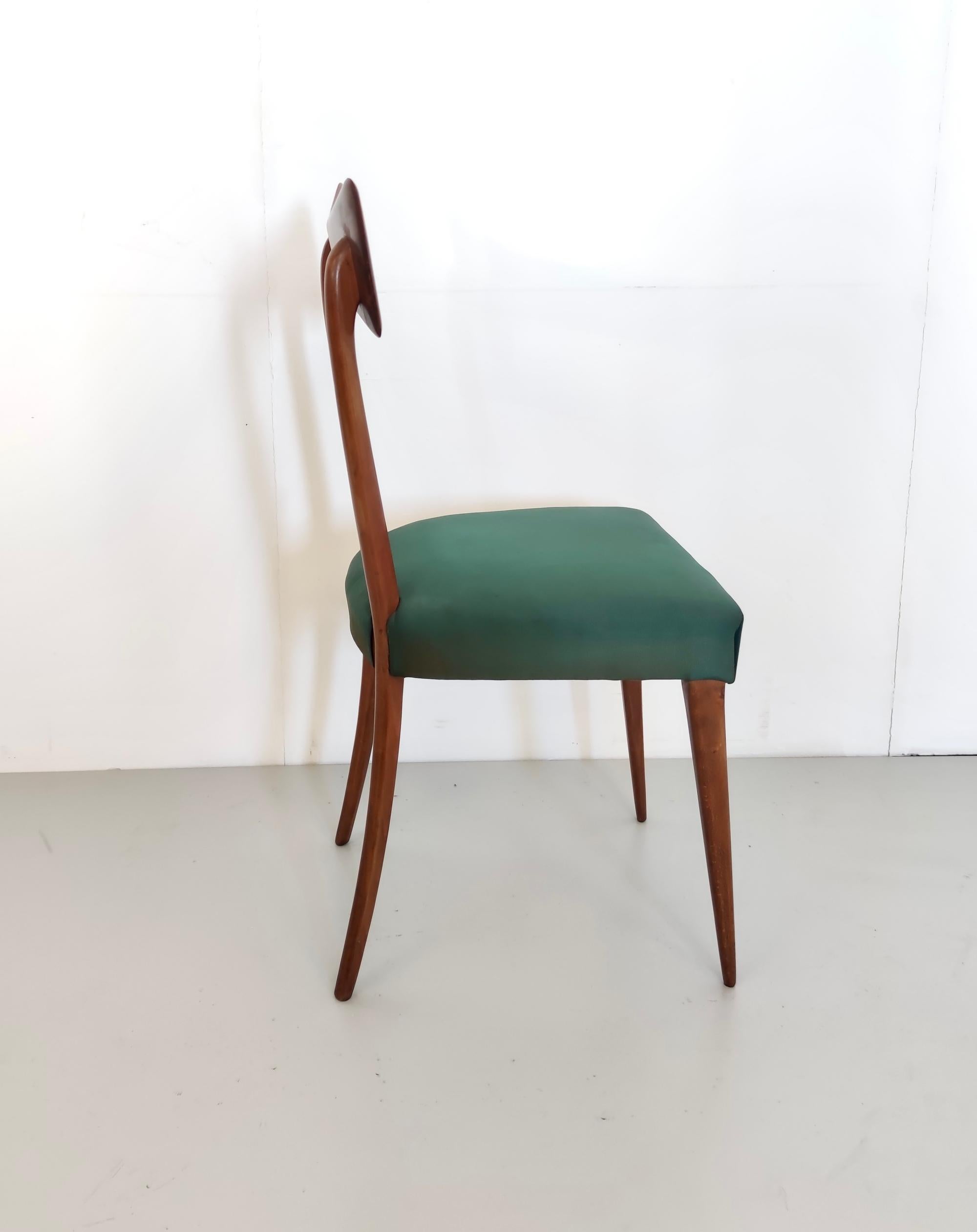 Beech Pair of Vintage Side Chairs attributed to Ico Parisi for Ariberto Colombo, Italy For Sale