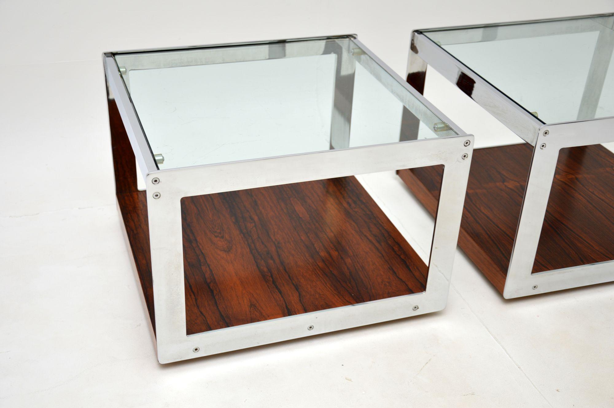 Late 20th Century Pair of Vintage Side Tables by Merrow Associates For Sale