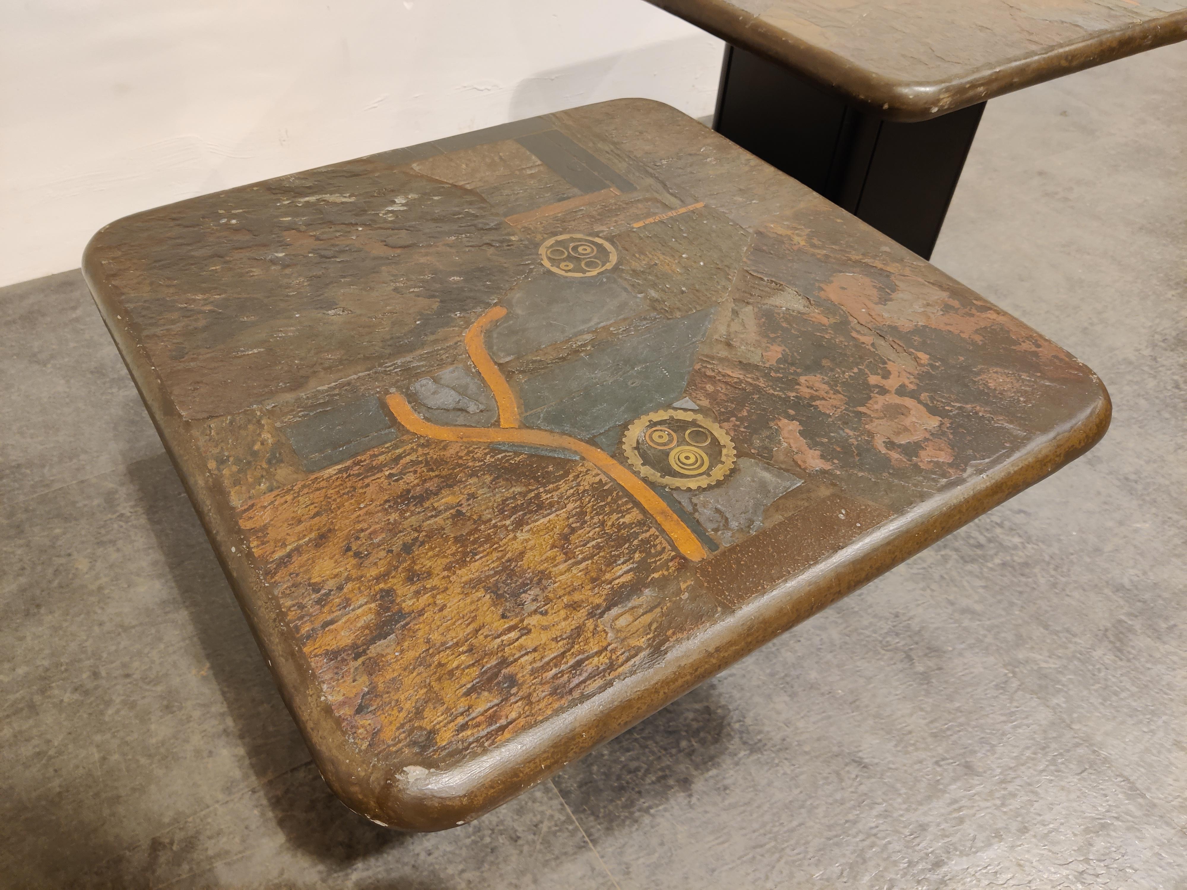 Pair of Vintage Side Tables by Paul Kingma for C. Kneip, 1988 1