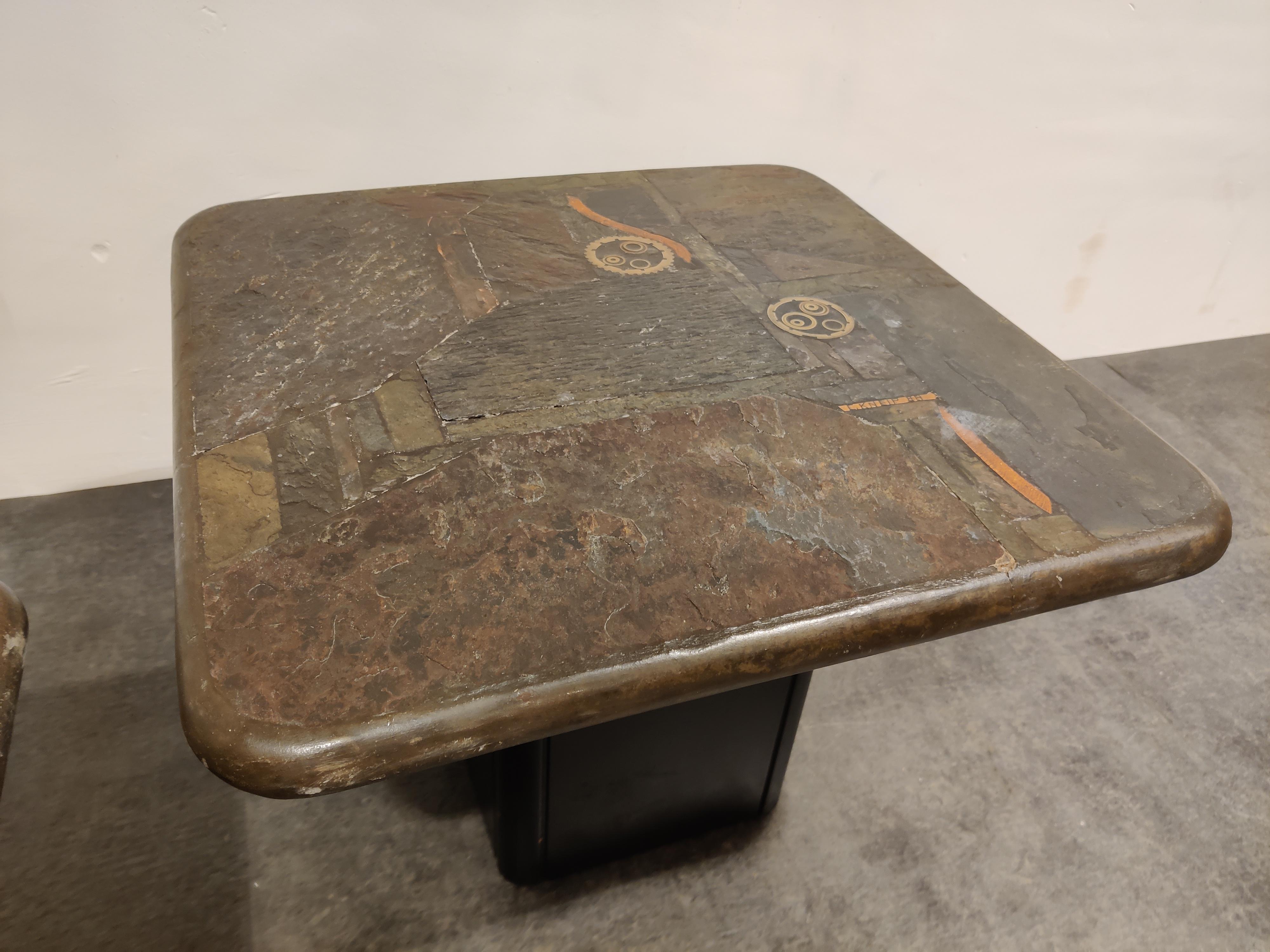 Pair of Vintage Side Tables by Paul Kingma for C. Kneip, 1988 2