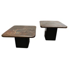 Pair of Vintage Side Tables by Paul Kingma for C. Kneip, 1988