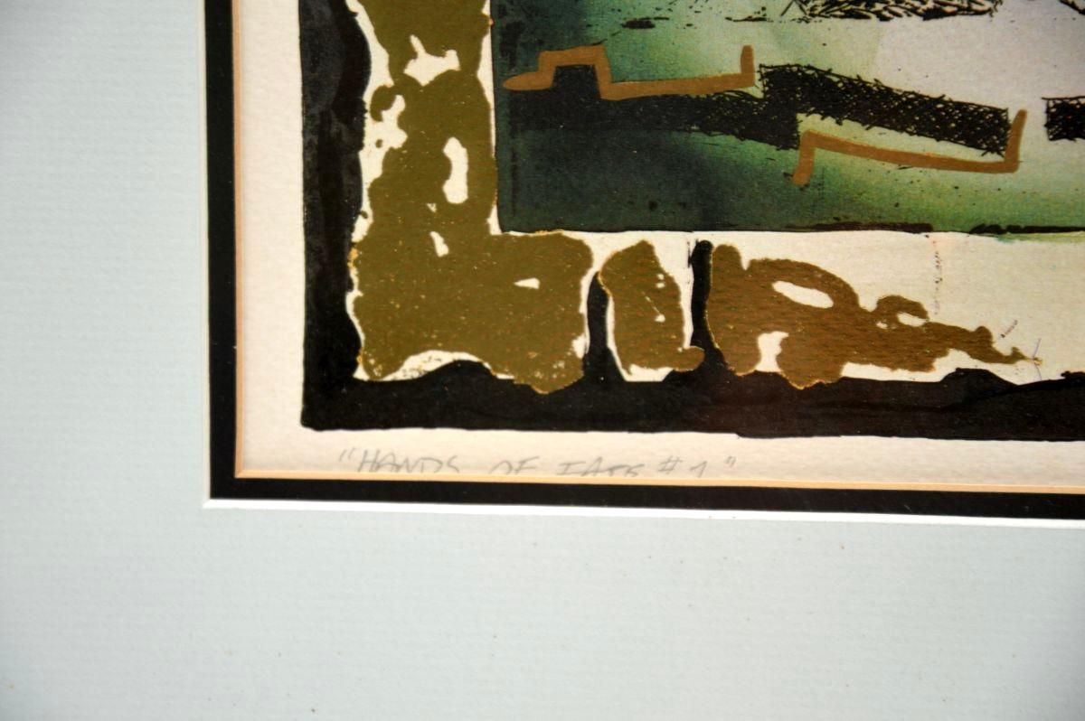 Paar signierte Vintage-Drucke von Robert Kostuck mit dem Titel: Hands of Fate im Angebot 3