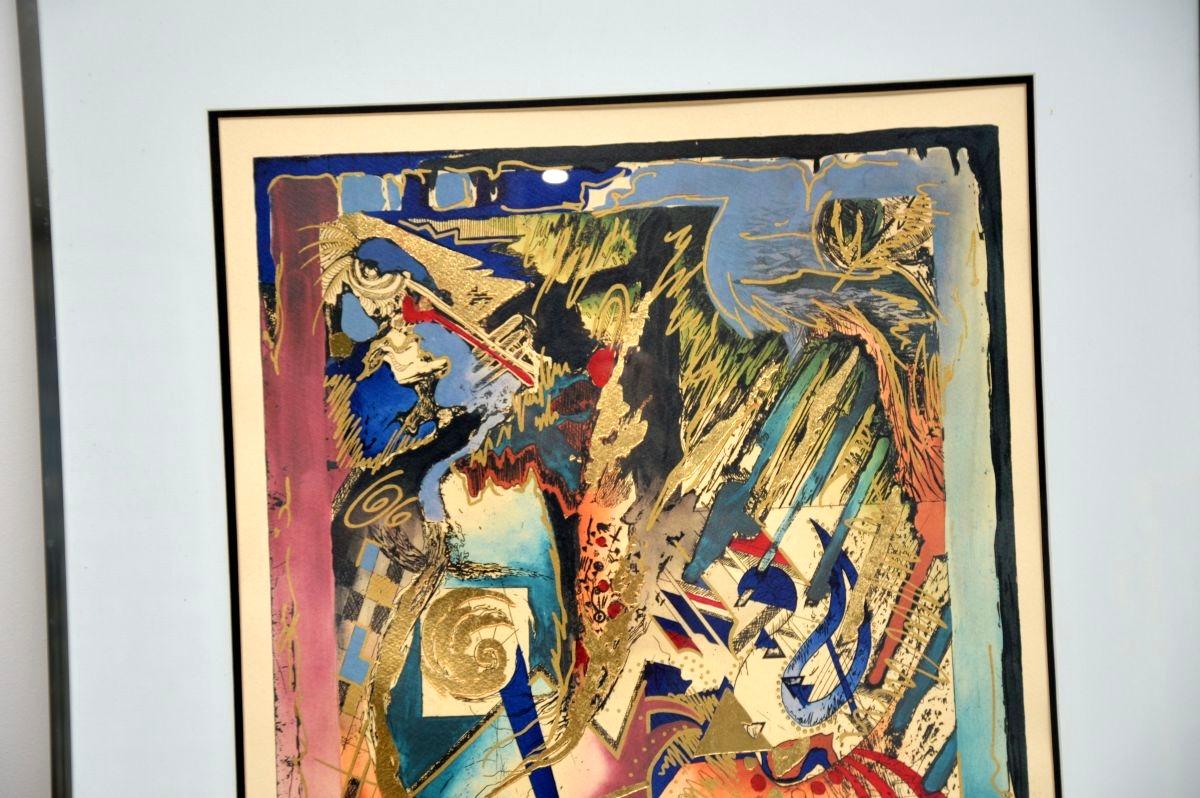 Paar signierte Vintage-Drucke von Robert Kostuck mit dem Titel: Hands of Fate (Gebürstet) im Angebot