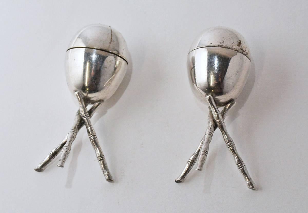 Other Pair of Vintage Silver Plated Salt and Pepper Shakers