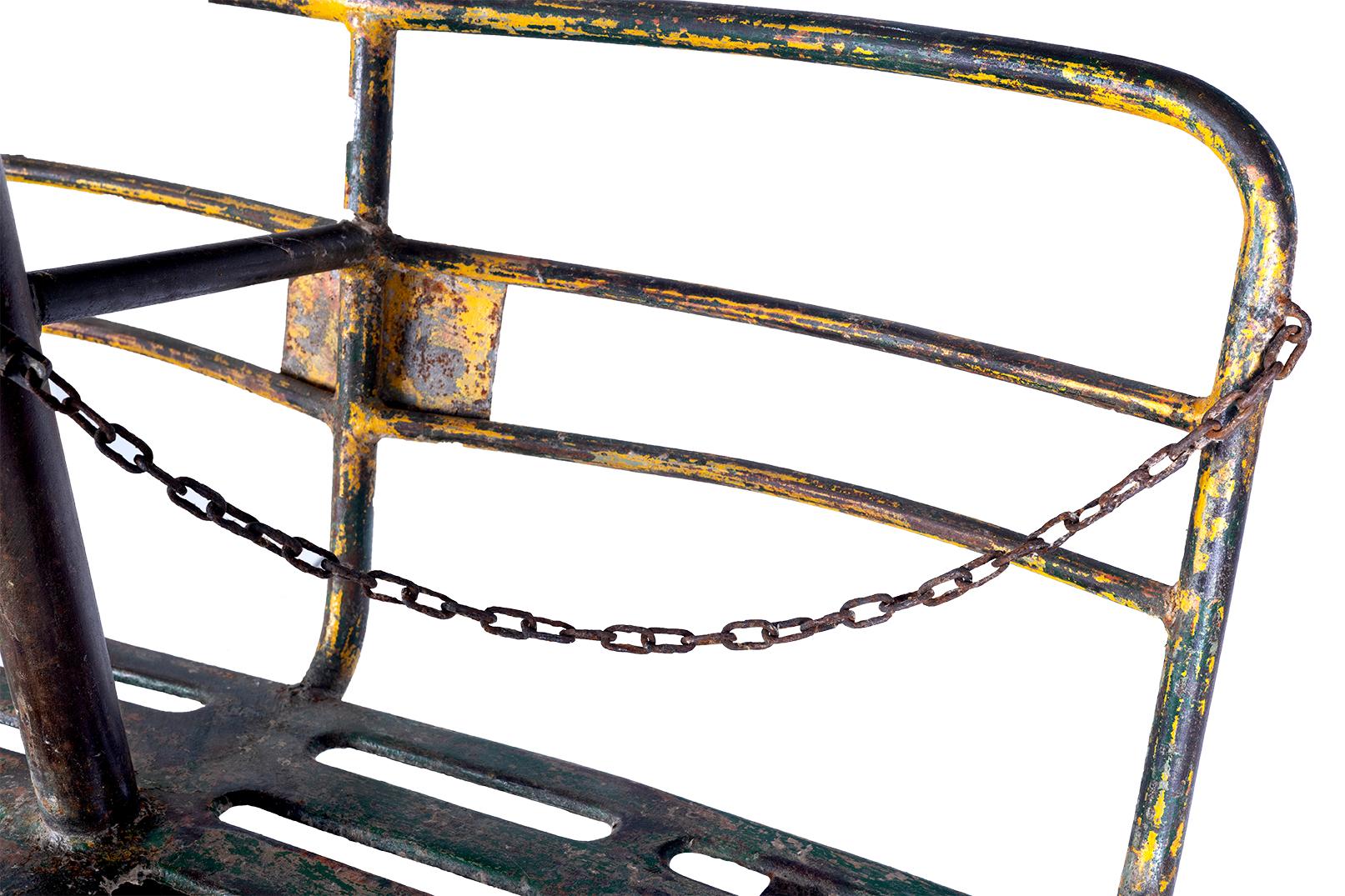 20th Century Pair of Vintage Ski Lift Chairs from French Pyrenees