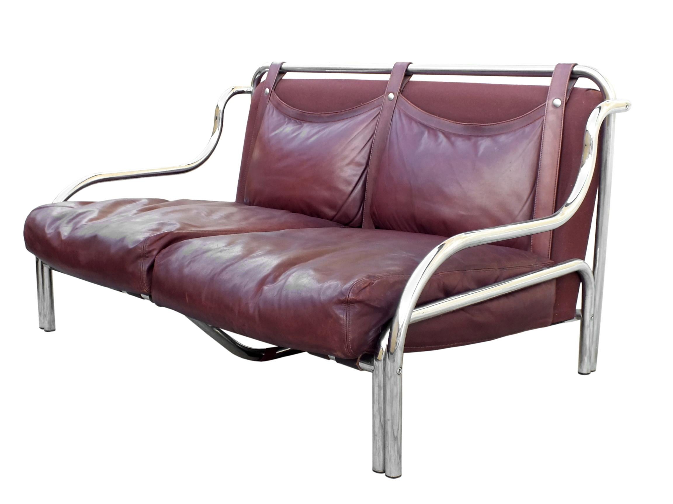 Modern Pair of Vintage Sofas by Gae Aulenti Production Poltronova, Italy, 1965 For Sale