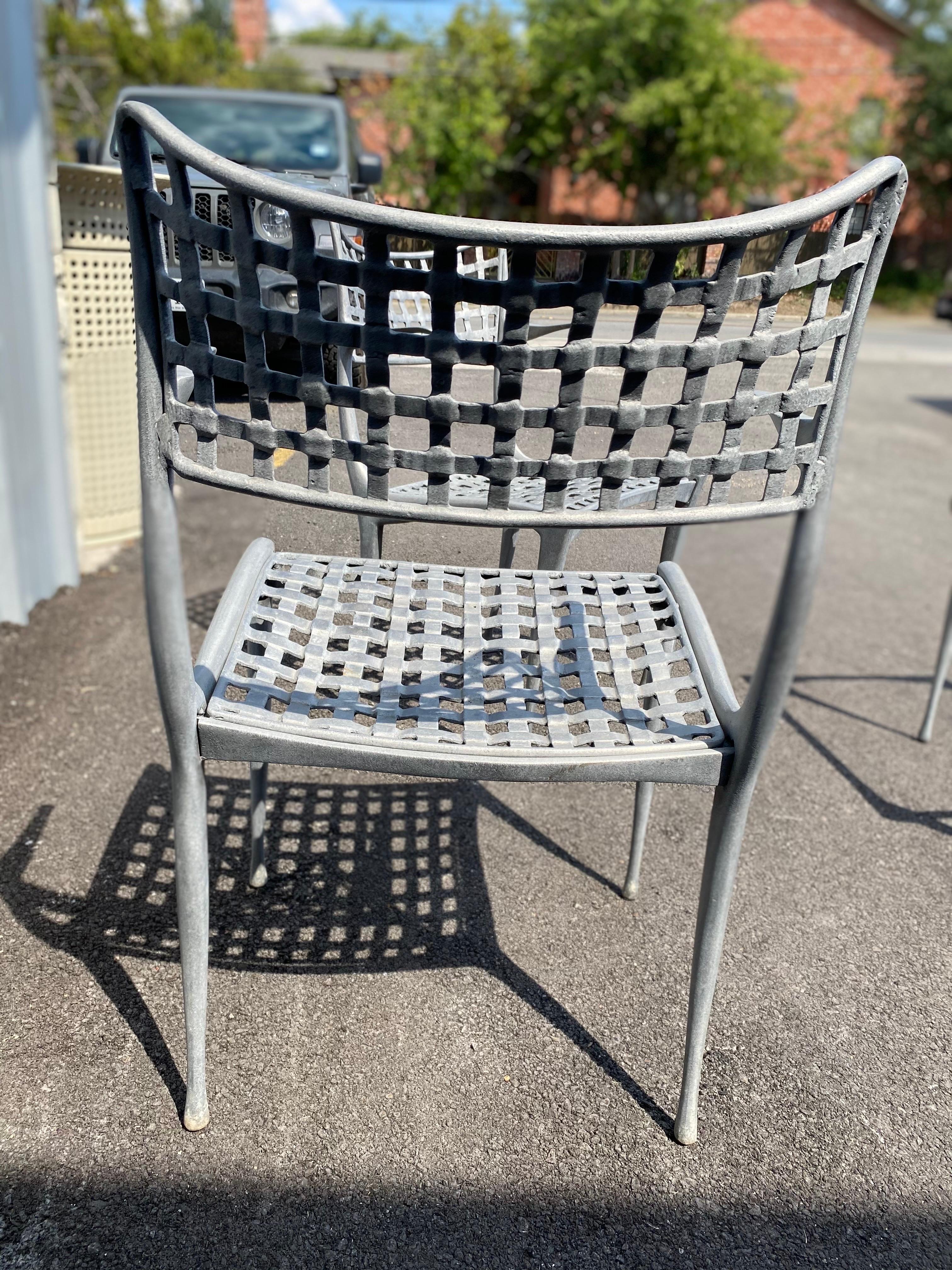 Mid-Century Modern Pair of Vintage Sol Y Luna Patio Chairs & Table by Dan Johnson for Brown Jordan