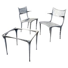 Pair of Retro Sol Y Luna Patio Chairs & Table by Dan Johnson for Brown Jordan