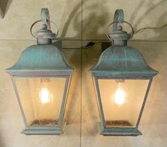 Pair of vintage Solid Brass Lanterns - Timeless Elegance for Your Home