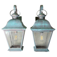 Pair of vintage Solid Brass Lanterns - Timeless Elegance for Your Home