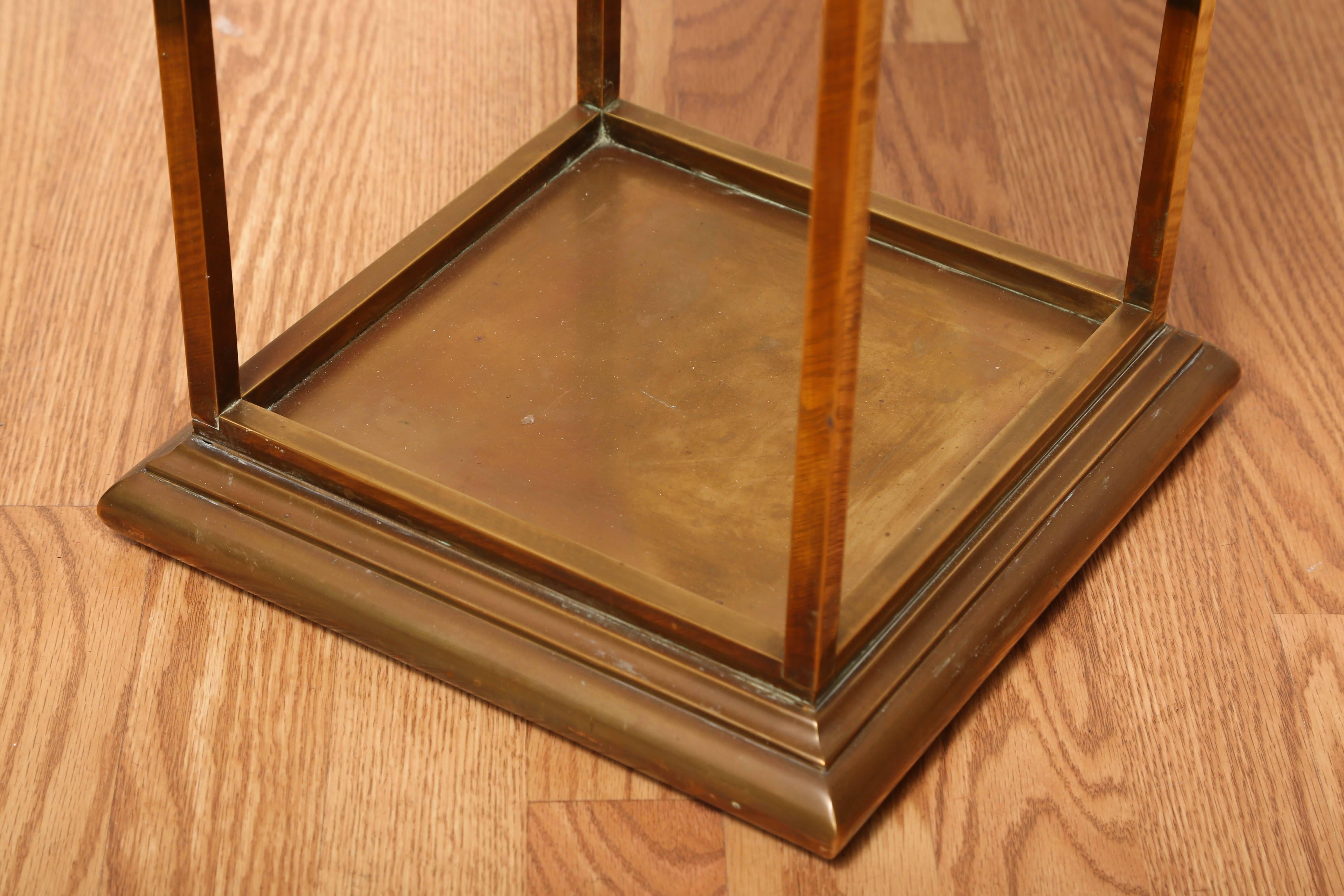 20th Century Pair of Vintage Solid Brass Side Tables by Chapman