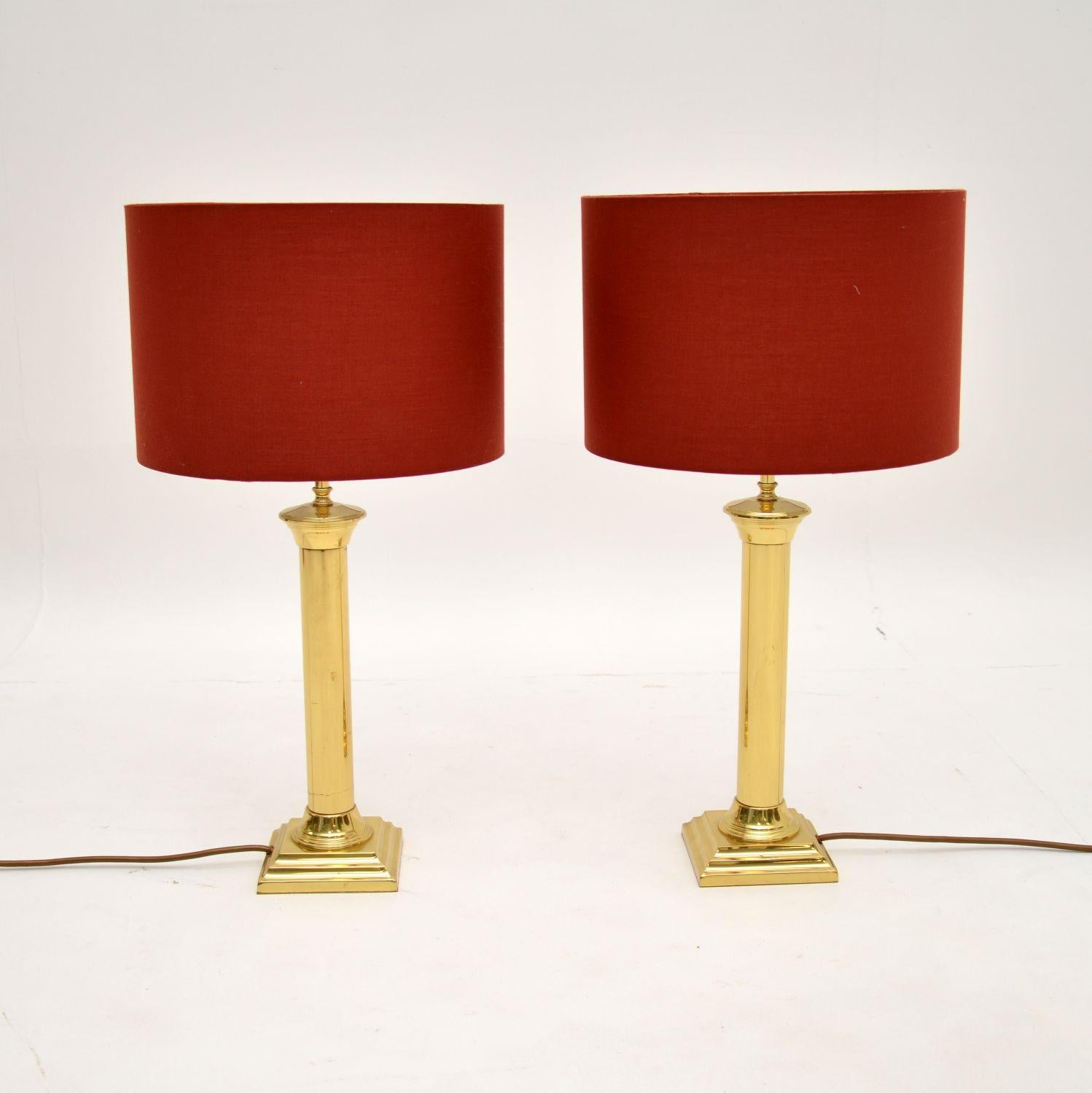 antique solid brass table lamps