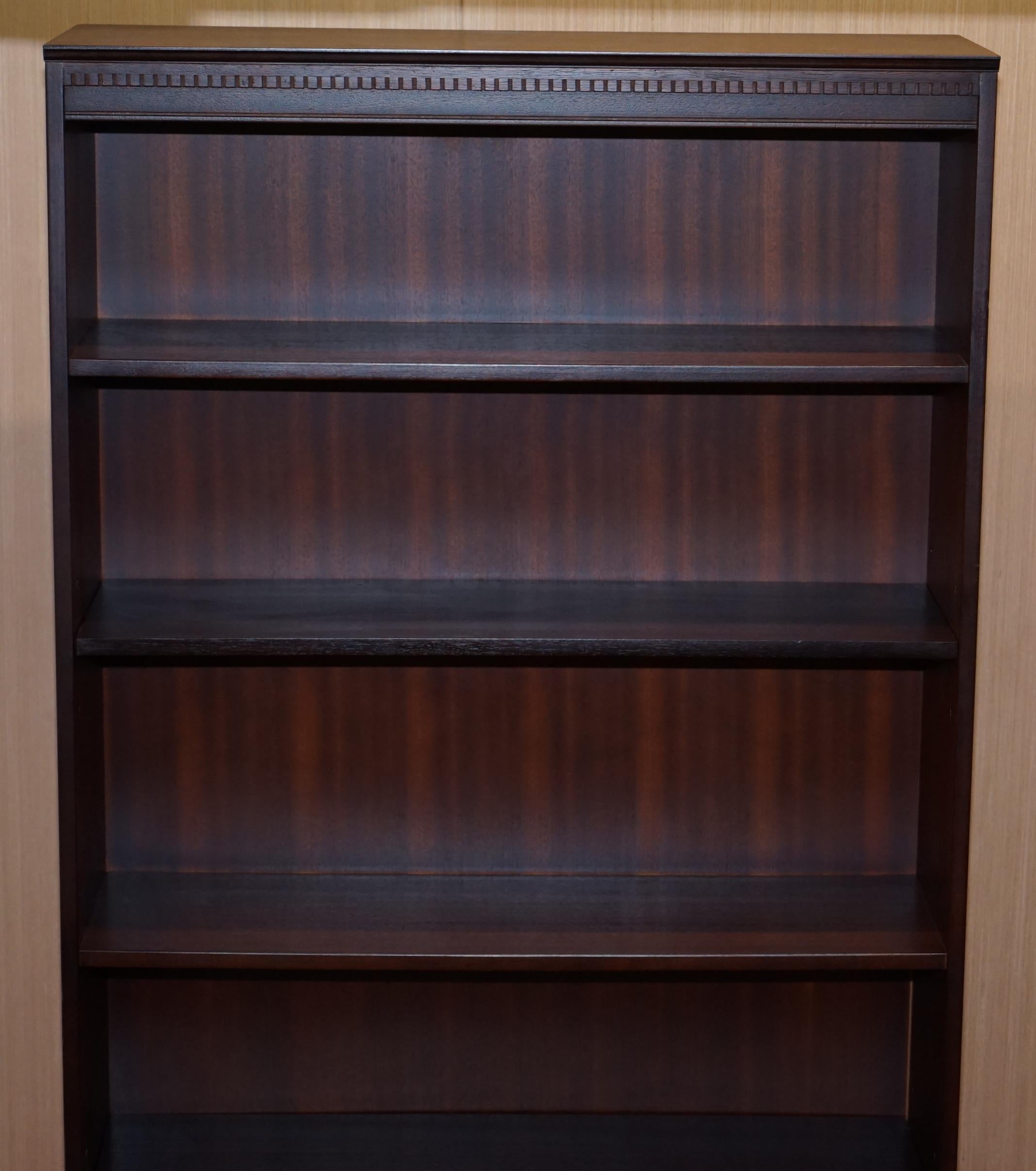 Pair of Vintage Solid Mahogany Beresford & Hicks Library Bookcases Adjustable 6