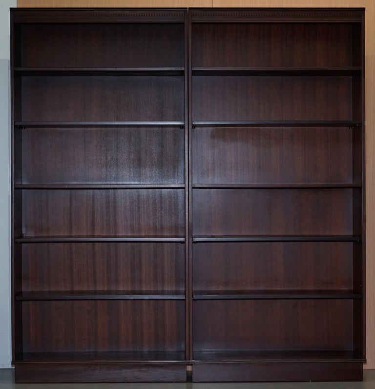 Pair of Vintage Solid Mahogany Beresford and Hicks Library ...