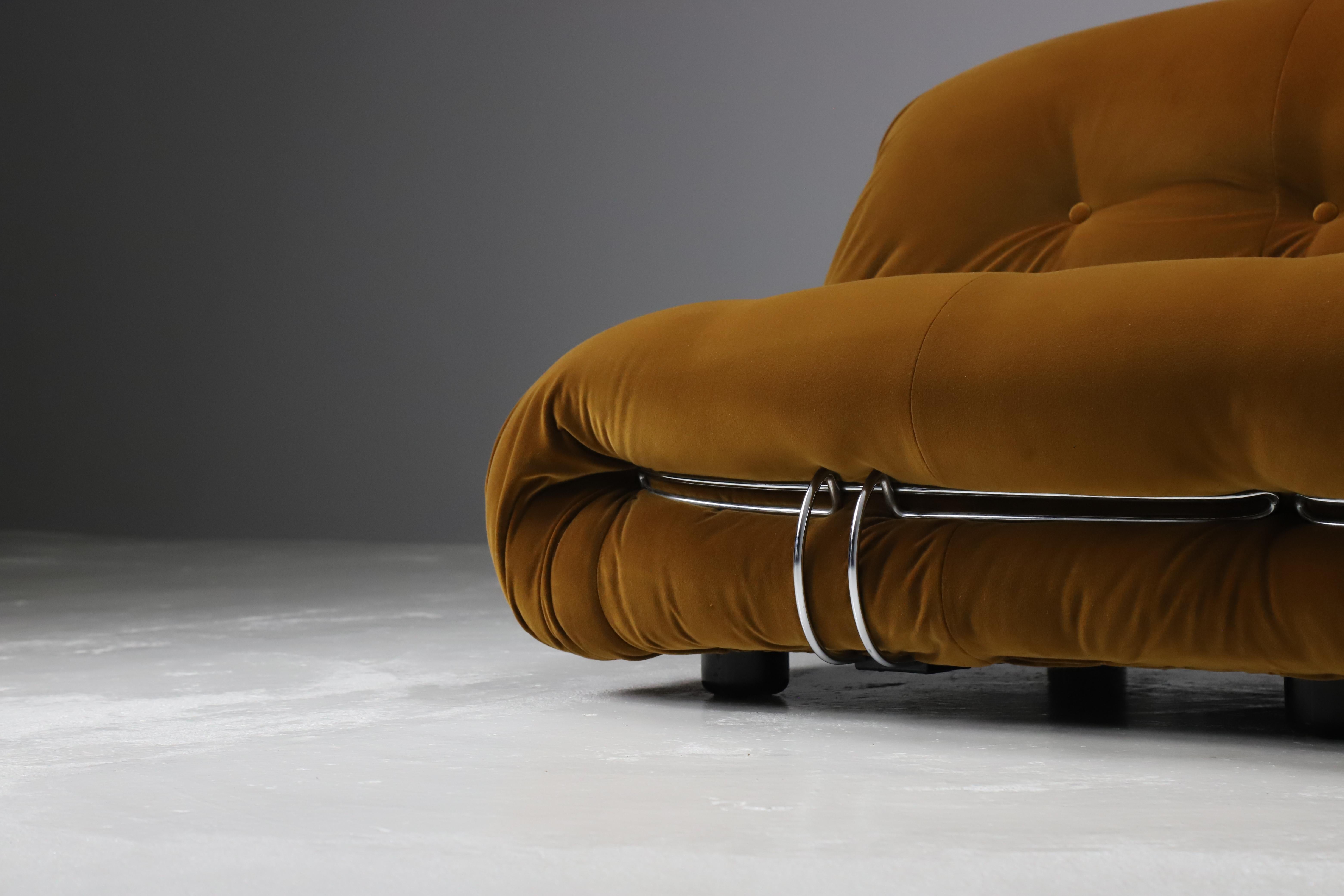 Vintage 'Soriana' sofa by Afra & Tobia Scarpa, Italy 1970's In Good Condition In Sittard, LI