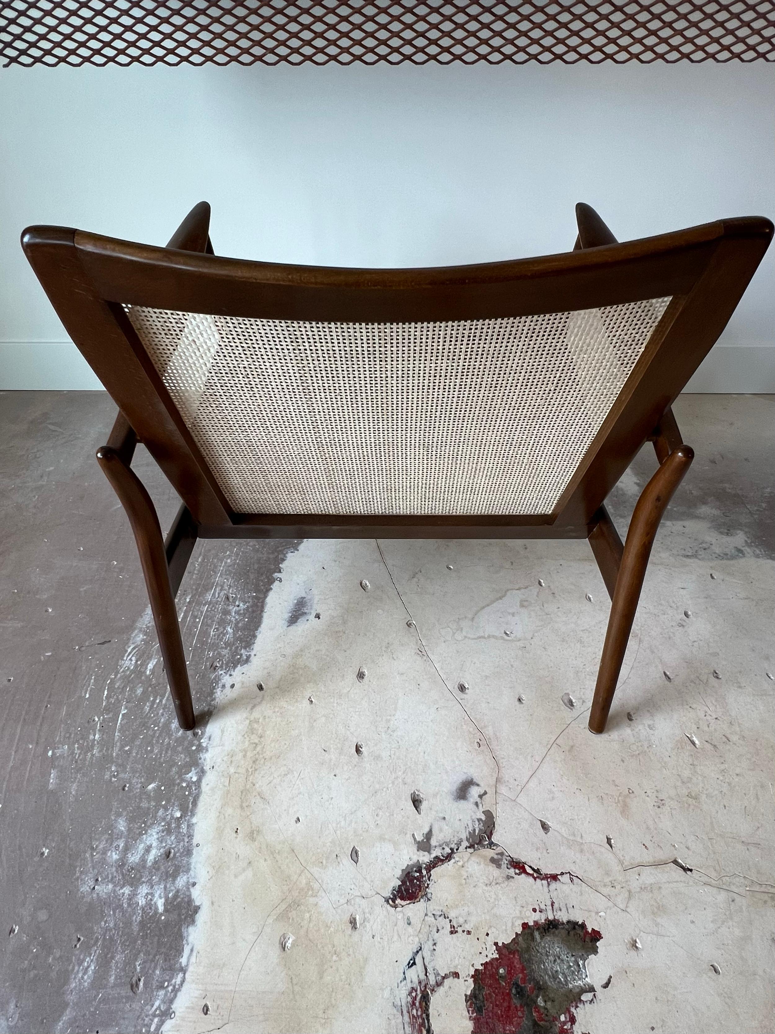Pair of Vintage Spear Chairs by Kofod Larsen for Selig Denmark In Good Condition For Sale In Salt Lake City, UT