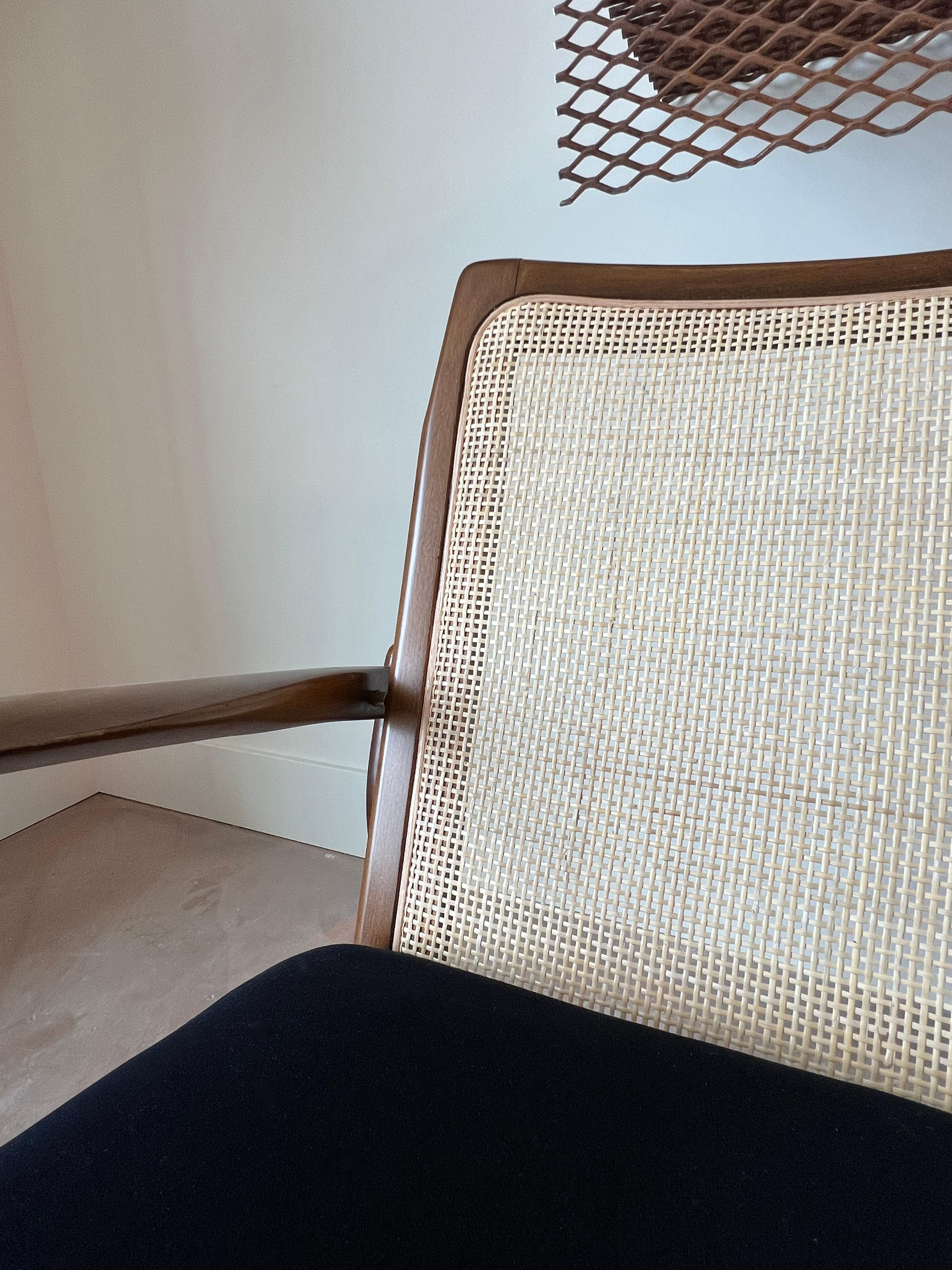 Fabric Pair of Vintage Spear Chairs by Kofod Larsen for Selig Denmark For Sale