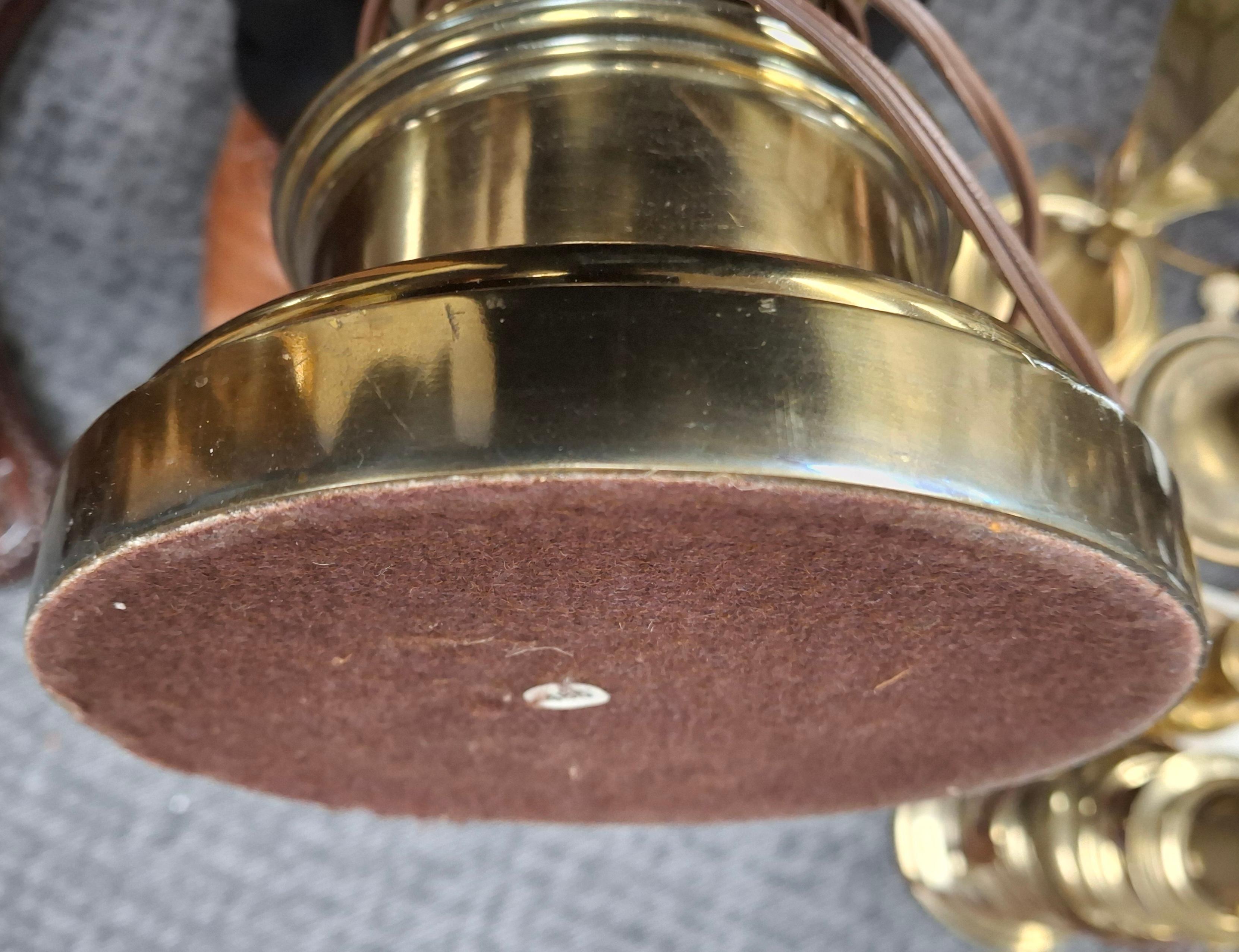 Paire de lampes de table vintage en laiton Stiffel en vente 2