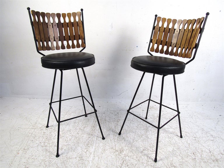 Pair of Vintage Stools For Sale at 1stDibs