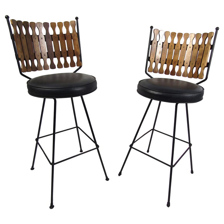 Pair of Vintage Stools For Sale at 1stDibs
