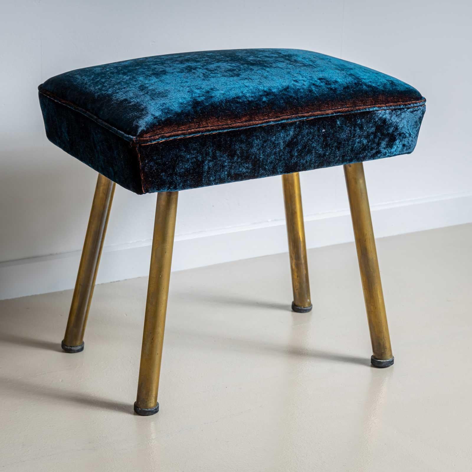 Paire de tabourets vintage, Italie, milieu du 20e siècle en vente 5