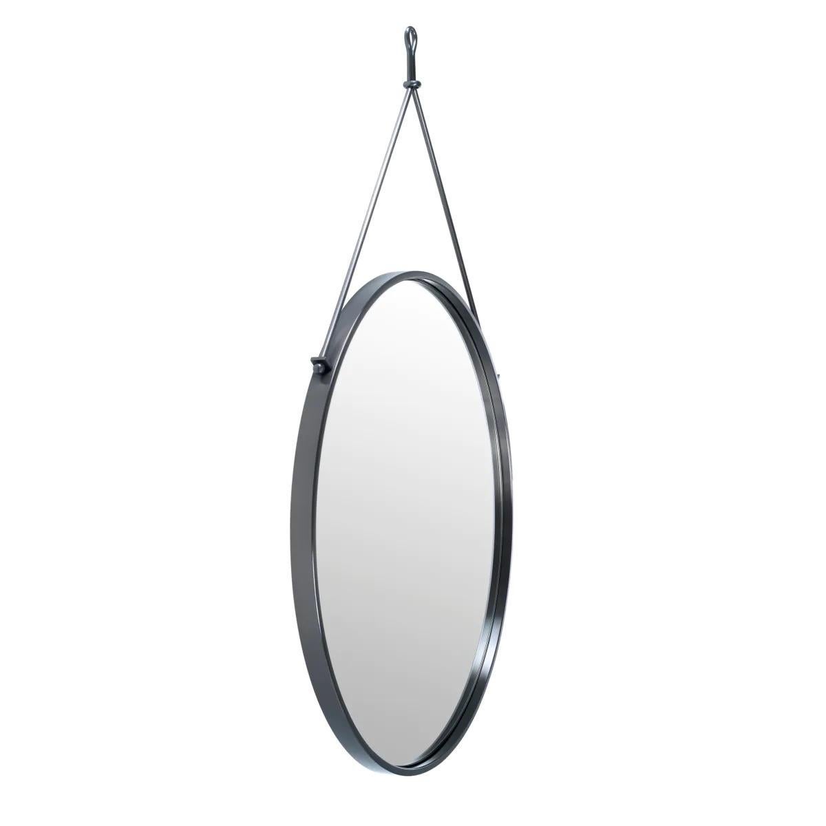 Ein Paar Spiegel im Vintage-Stil mit Bronze-Finish. (Moderne) im Angebot