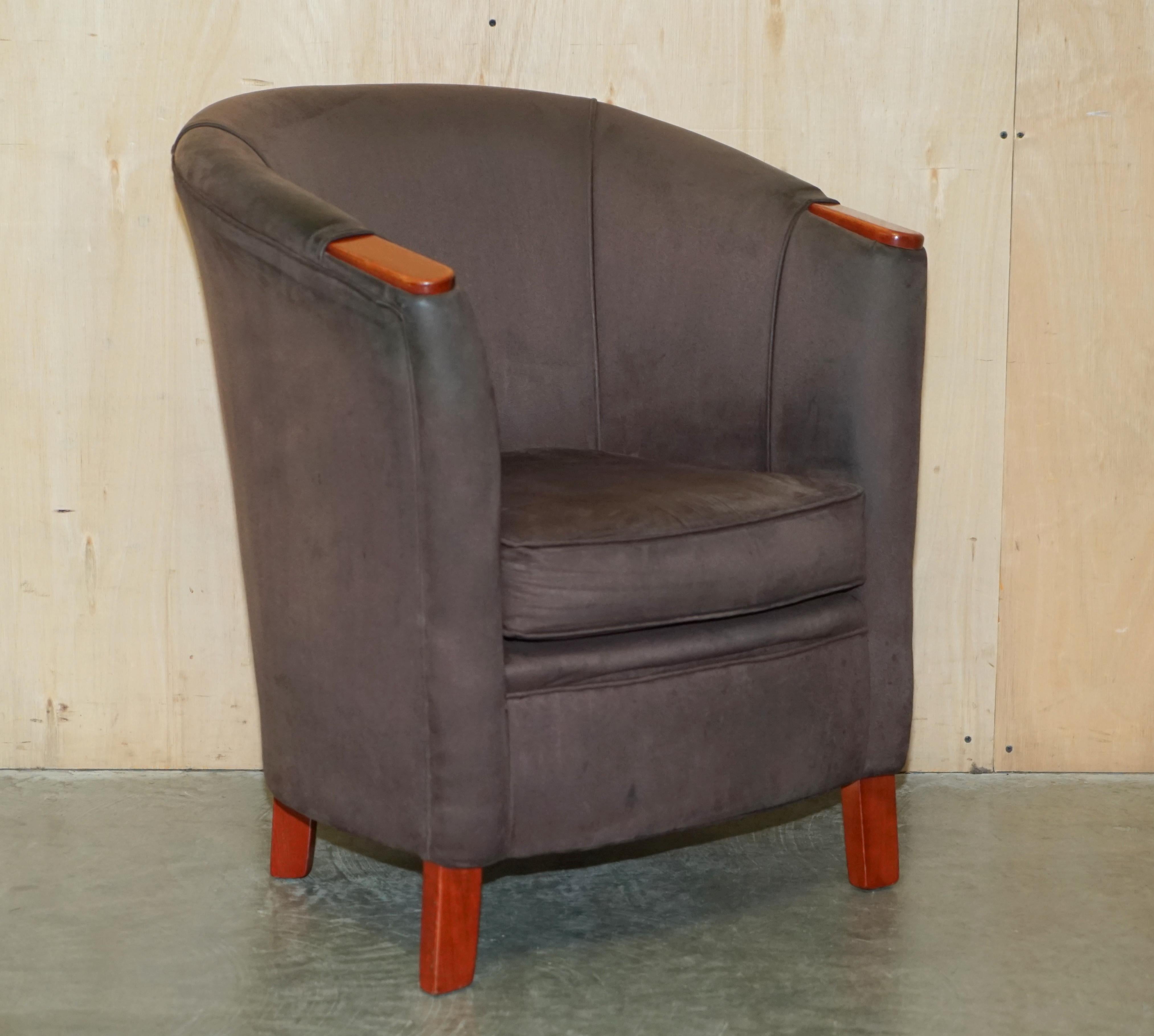 Royal House Antiques

Royal House Antiques is delighted to offer for sale this nice pair vintage suede club tub armchairs in suede which is from a very sophisticated Scottish castle hotel 

Please note the delivery fee listed is just a guide, it