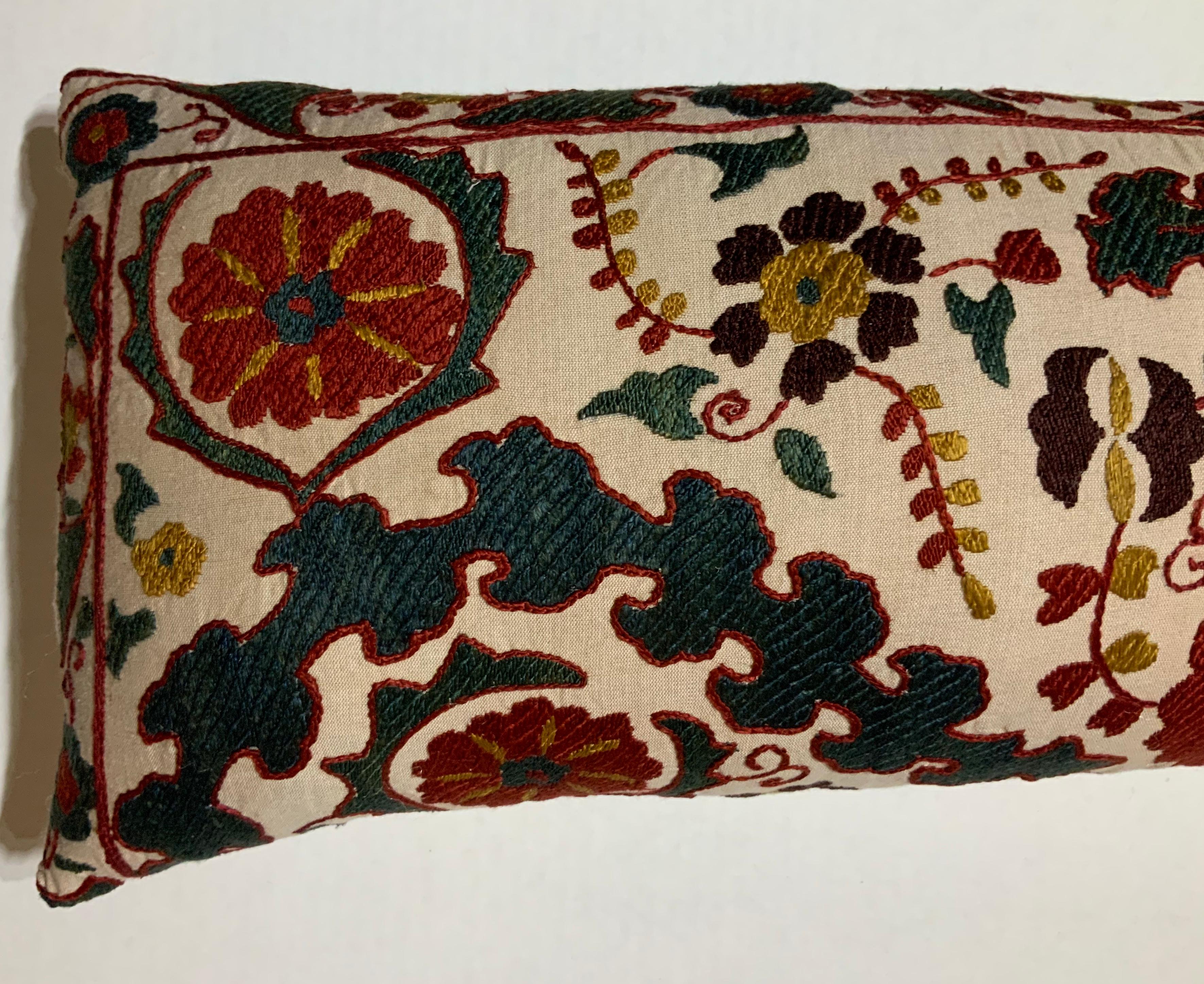 Pair of Vintage Suzani Pillows 1