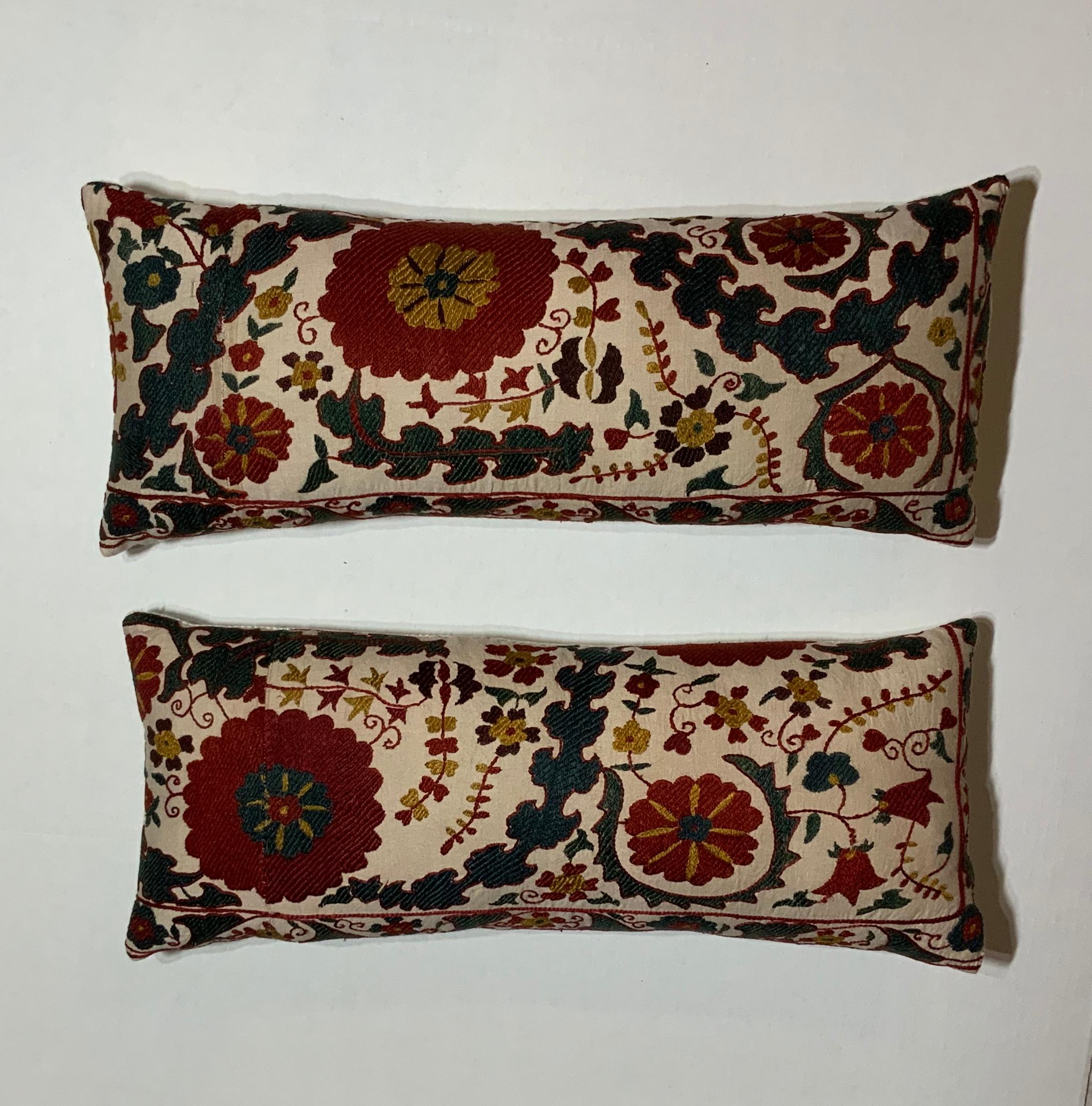 Pair of Vintage Suzani Pillows 2
