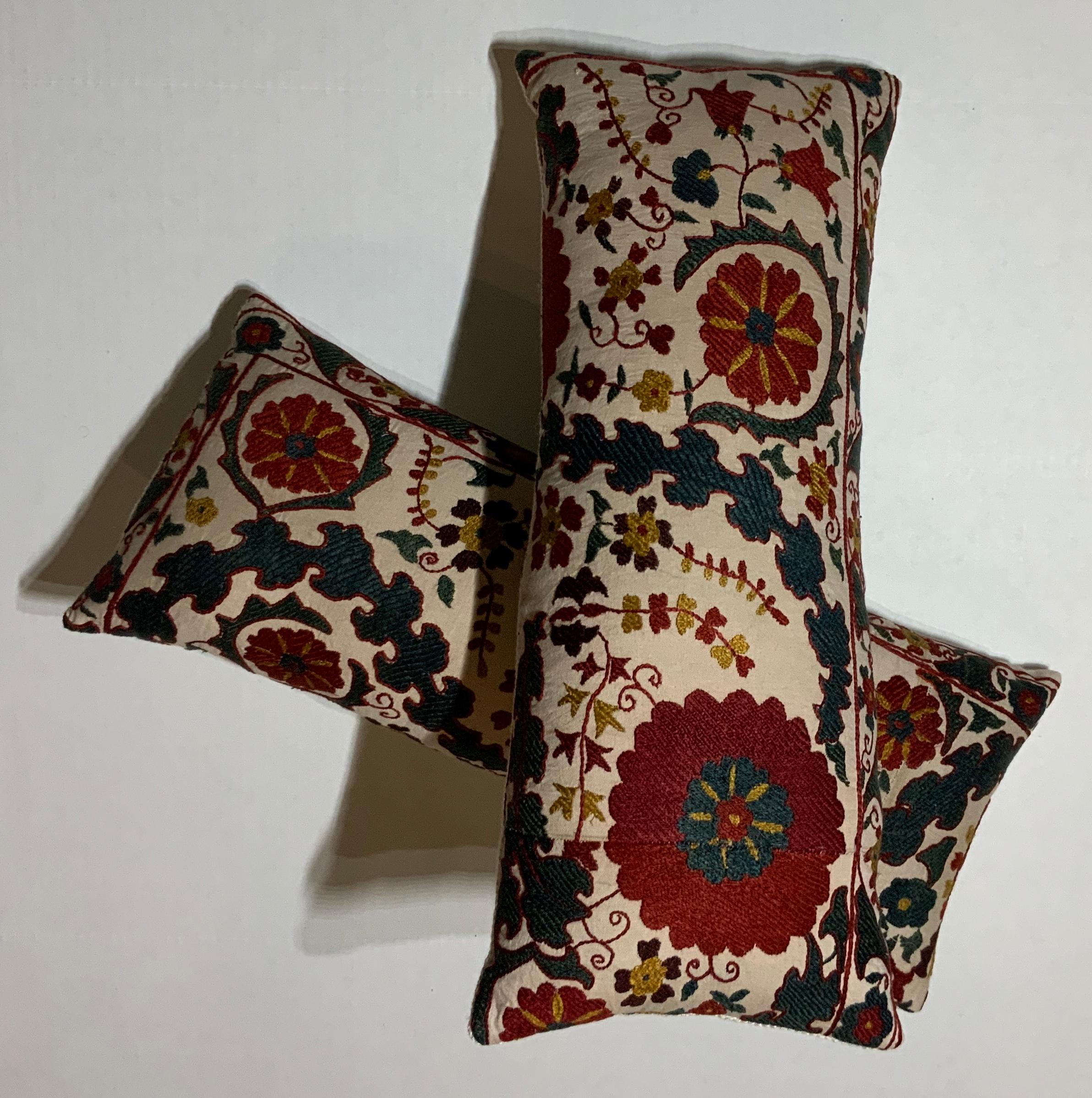 Pair of Vintage Suzani Pillows 3