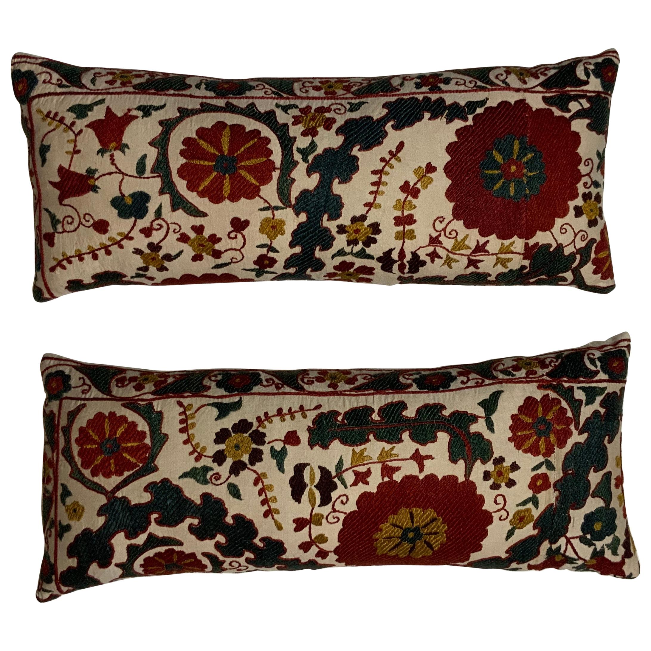Pair of Vintage Suzani Pillows