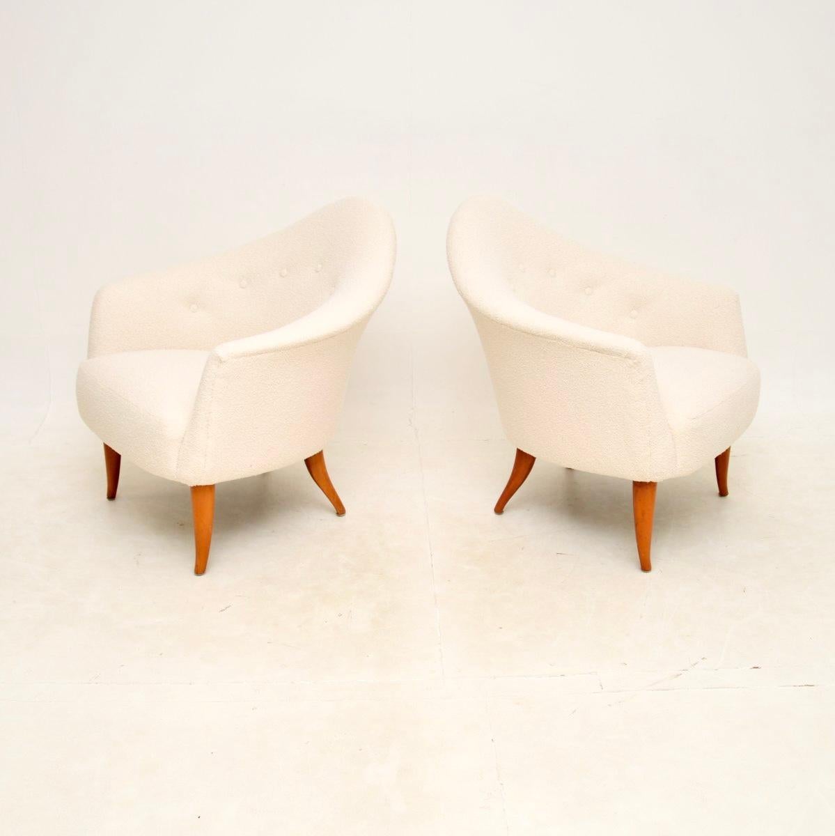 Schwedische Sessel im Vintage-Stil von Kerstin Horlin Holmquist, Paar (Moderne der Mitte des Jahrhunderts) im Angebot