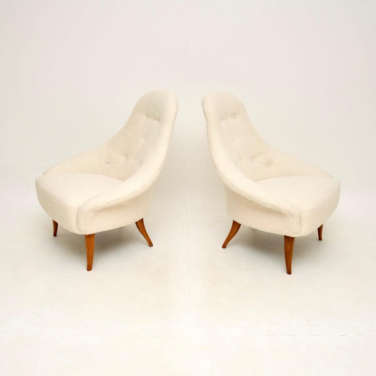 Suédois Paire de fauteuils suédois vintage par Kerstin Horlin Holmquist en vente