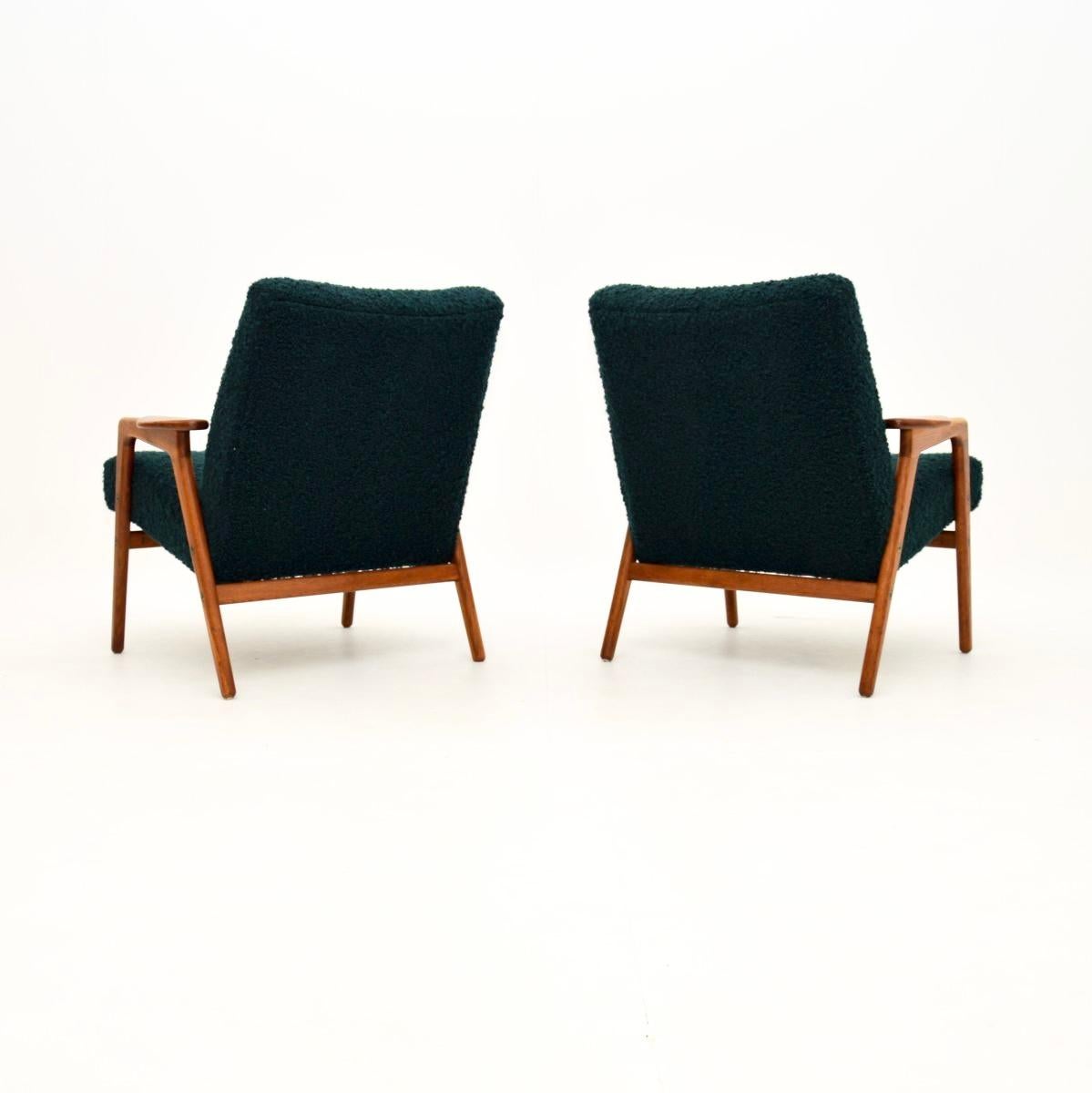 Pair of Vintage Swedish Armchairs by Yngve Ekstrom In Good Condition In London, GB