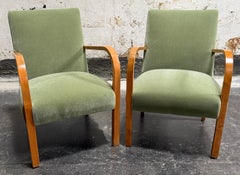Pair of Vintage Swedish Art Deco Arm Chairs c. 1930s - Fully Restored