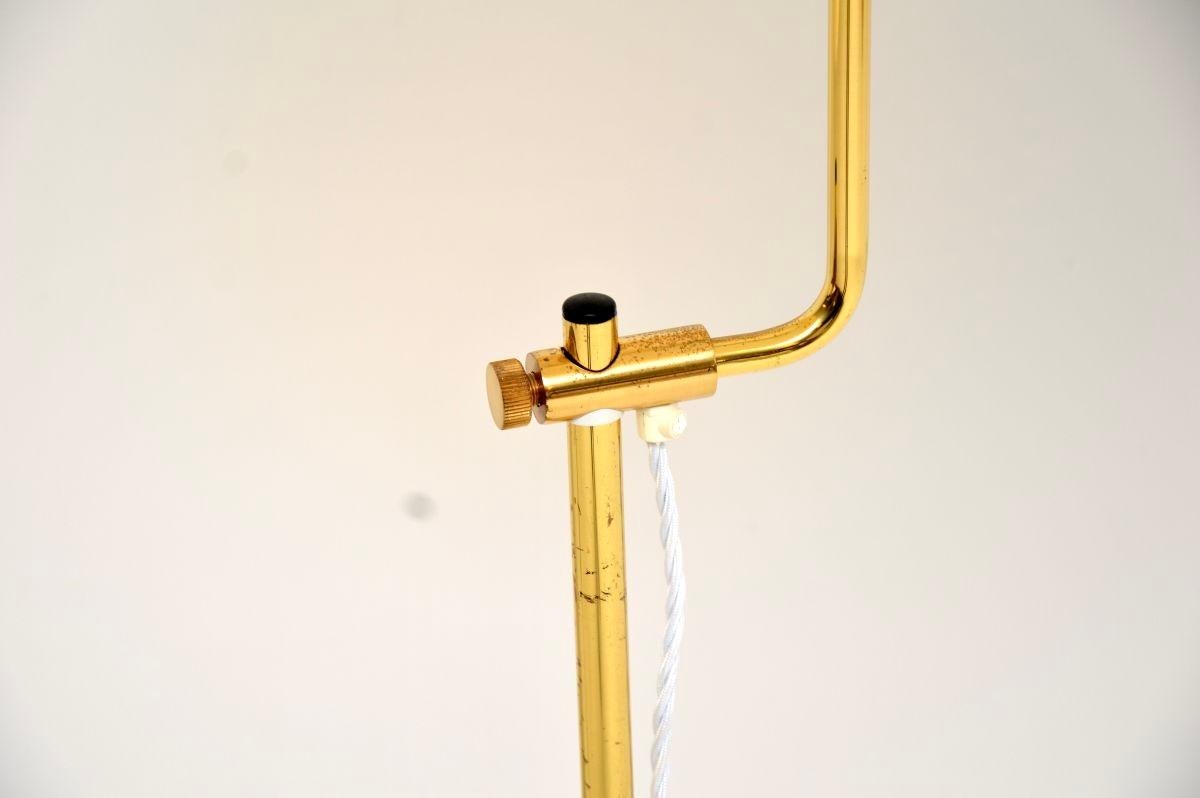 Pair of Vintage Swedish Brass Rise and Fall Lamps by Bergboms en vente 3