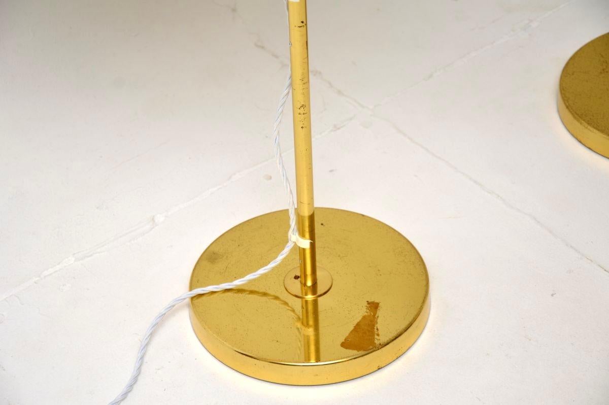 Pair of Vintage Swedish Brass Rise and Fall Lamps by Bergboms en vente 4