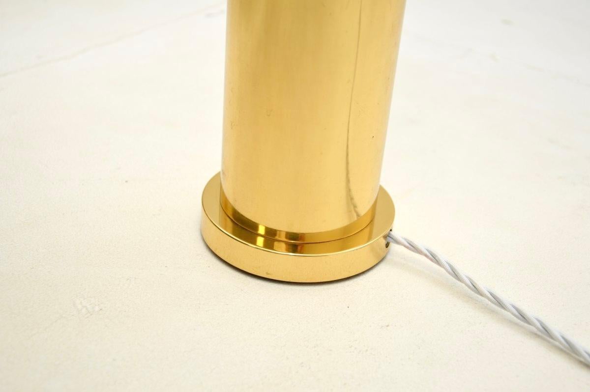 Paire de lampes de bureau suédoises vintage en laiton par Borens en vente 1