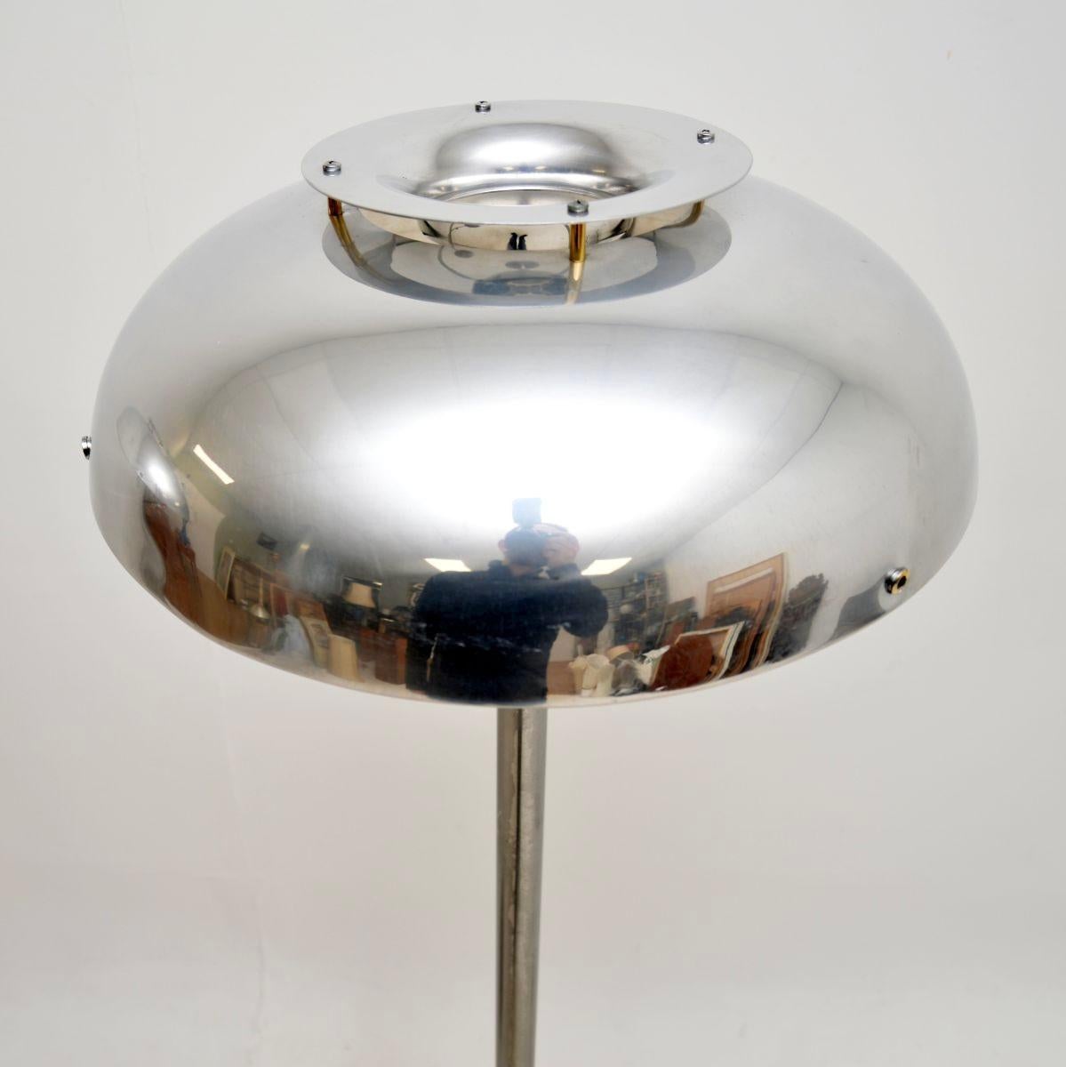 Schwedische Chrom-Stehlampen im Vintage-Stil von Borens, Paar im Angebot 4
