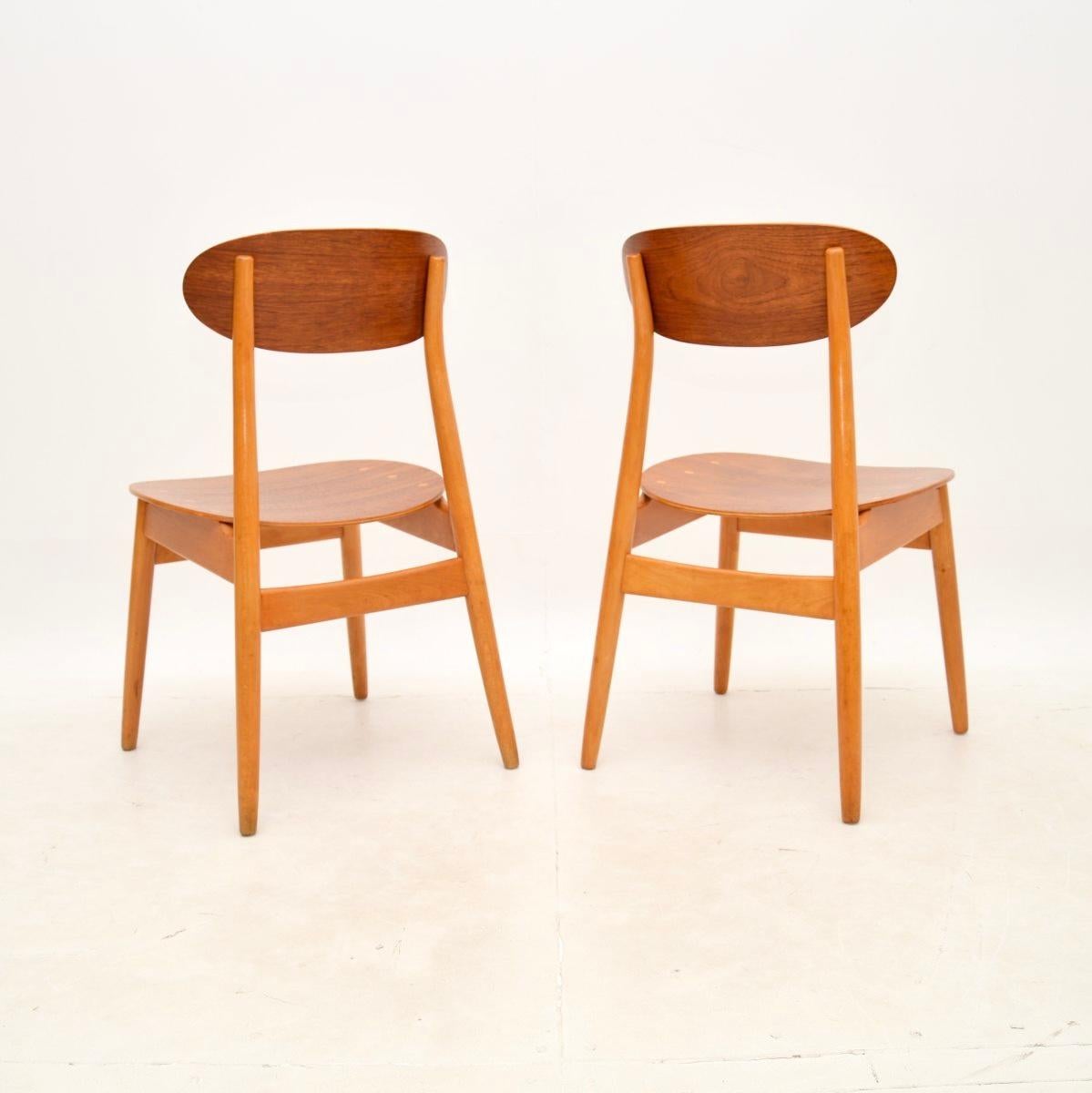 Pair of Vintage Swedish Dining / Side Chairs by Sven Erik Fryklund In Good Condition In London, GB