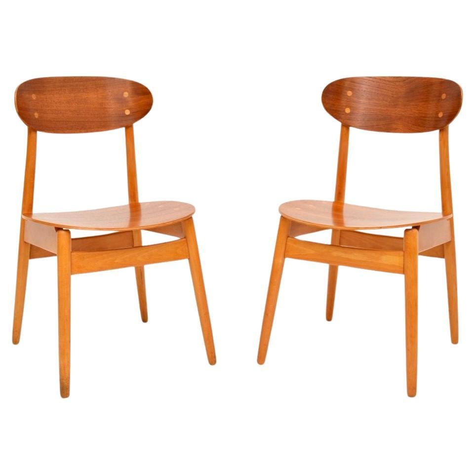 Pair of Vintage Swedish Dining / Side Chairs by Sven Erik Fryklund