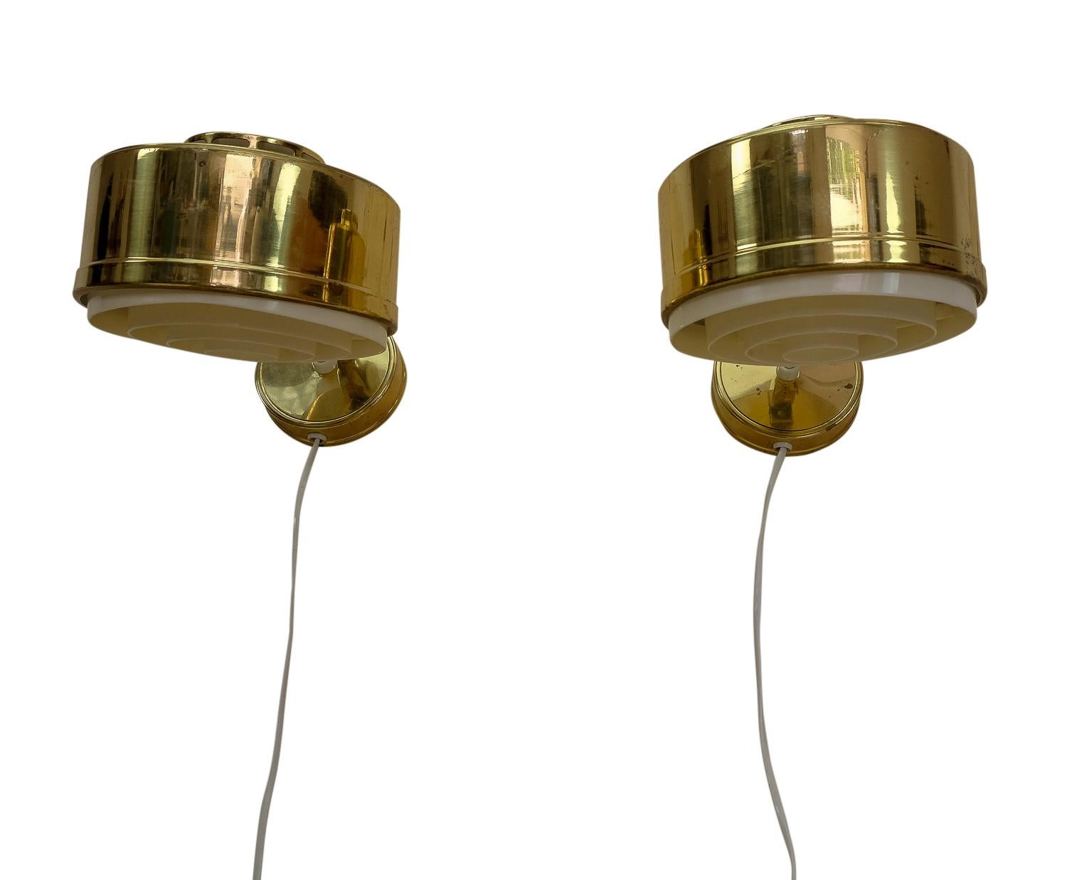 Pair of Sconces by Bäcklunds Järn & Smide, Sweden, 1960s In Good Condition For Sale In Renens, CH