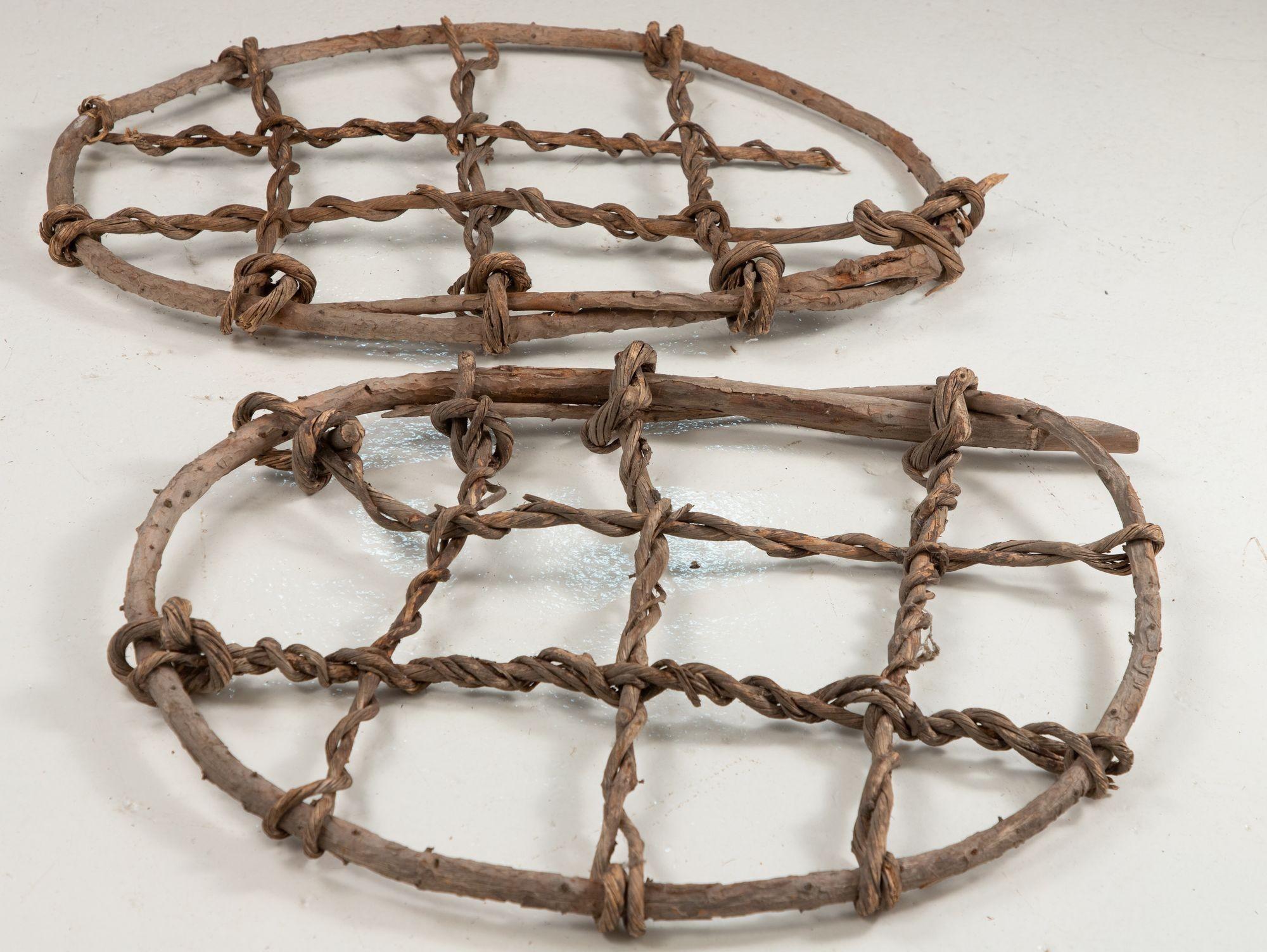 Pair of Vintage Swedish Snow Shoes, early 20th Century For Sale 6